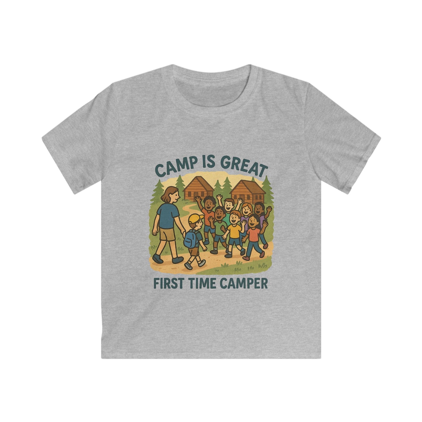 Kids Softstyle Tee First Time Camper