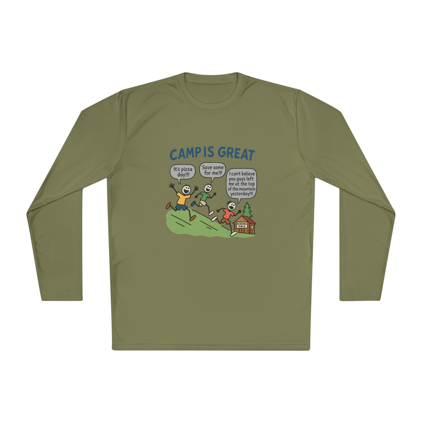 Unisex Lightweight Long Sleeve Tee Pizza Day