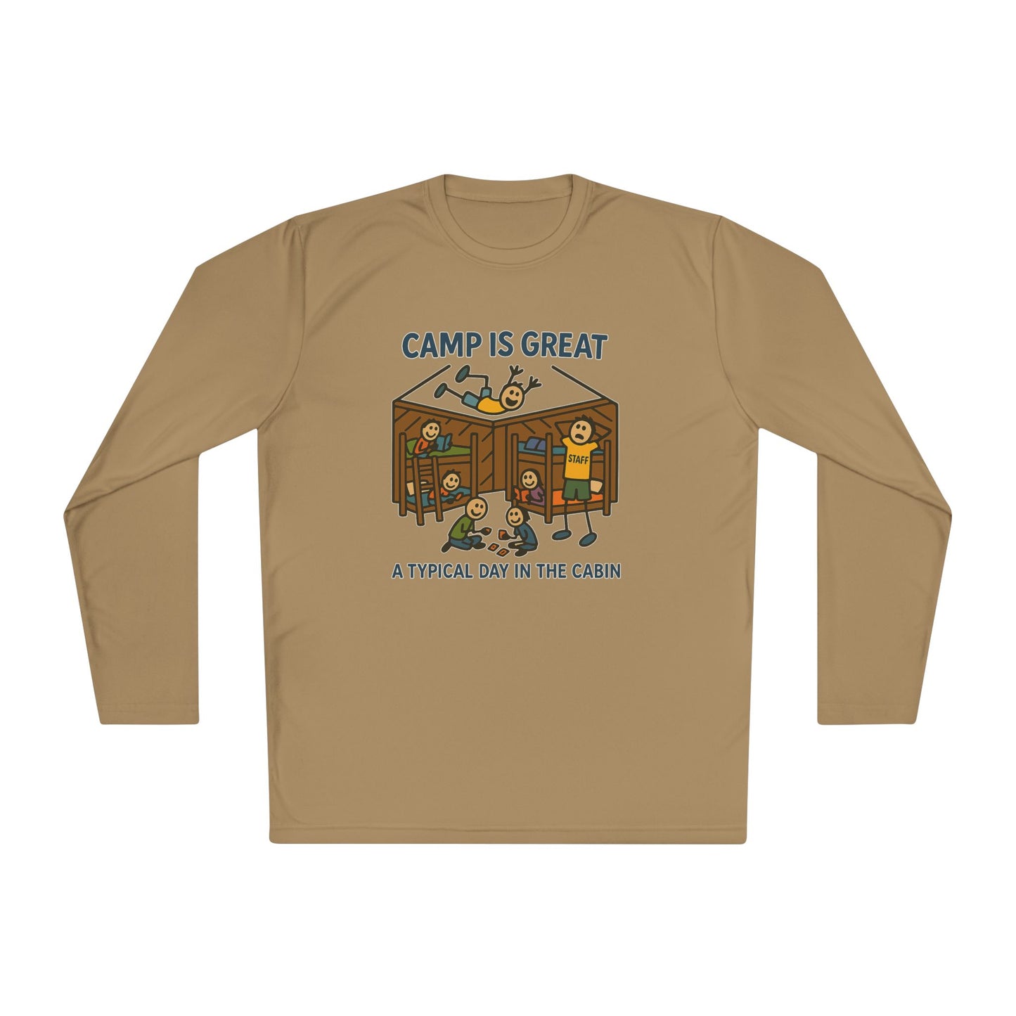 Unisex Lightweight Long Sleeve Tee Typical Day in the Cabin