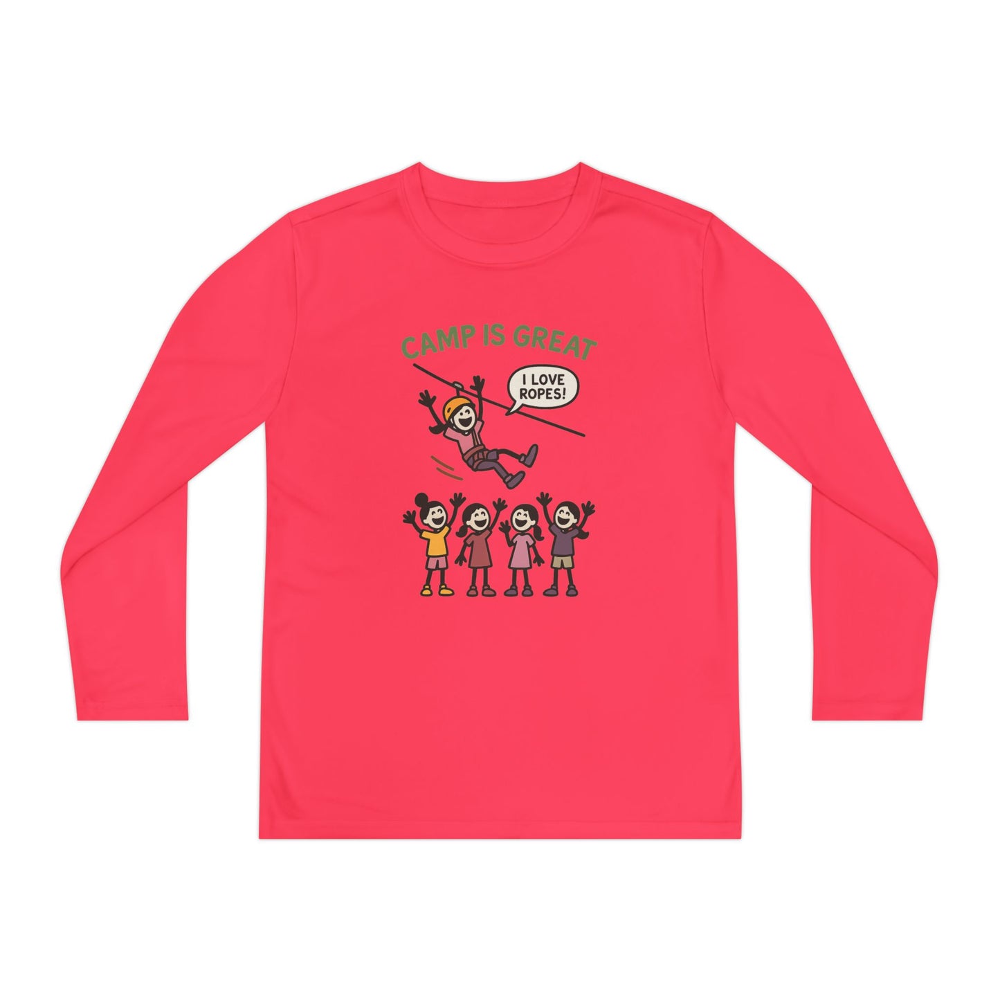 Youth Long Sleeve Competitor Tee Ropes