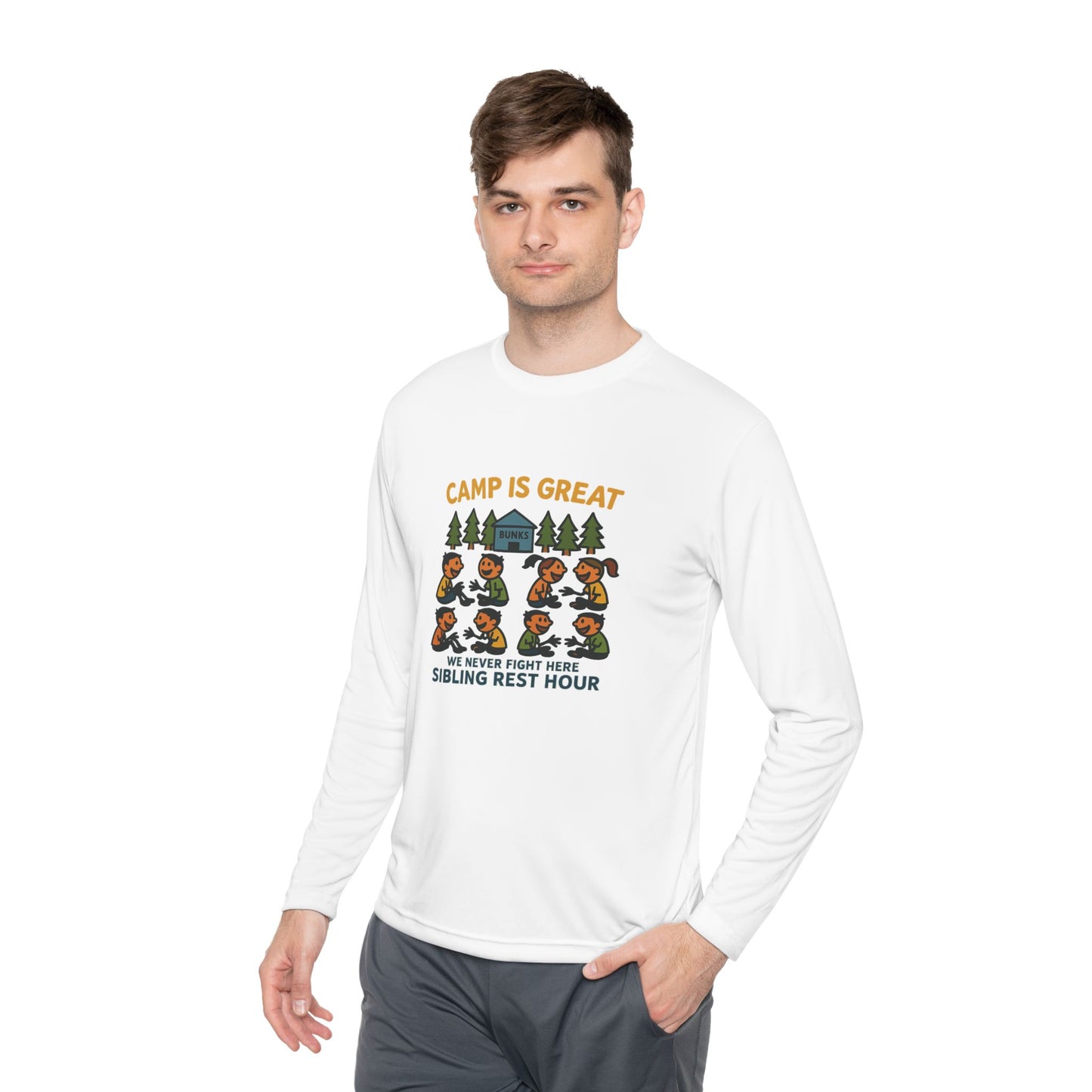 Unisex Lightweight Long Sleeve Tee Sibling Rest Hour
