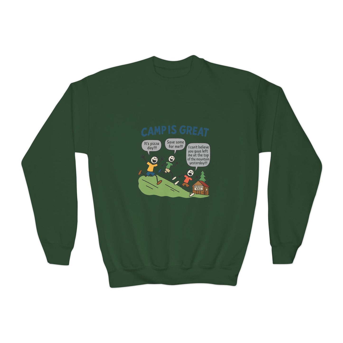 Youth Crewneck Sweatshirt Pizza Day