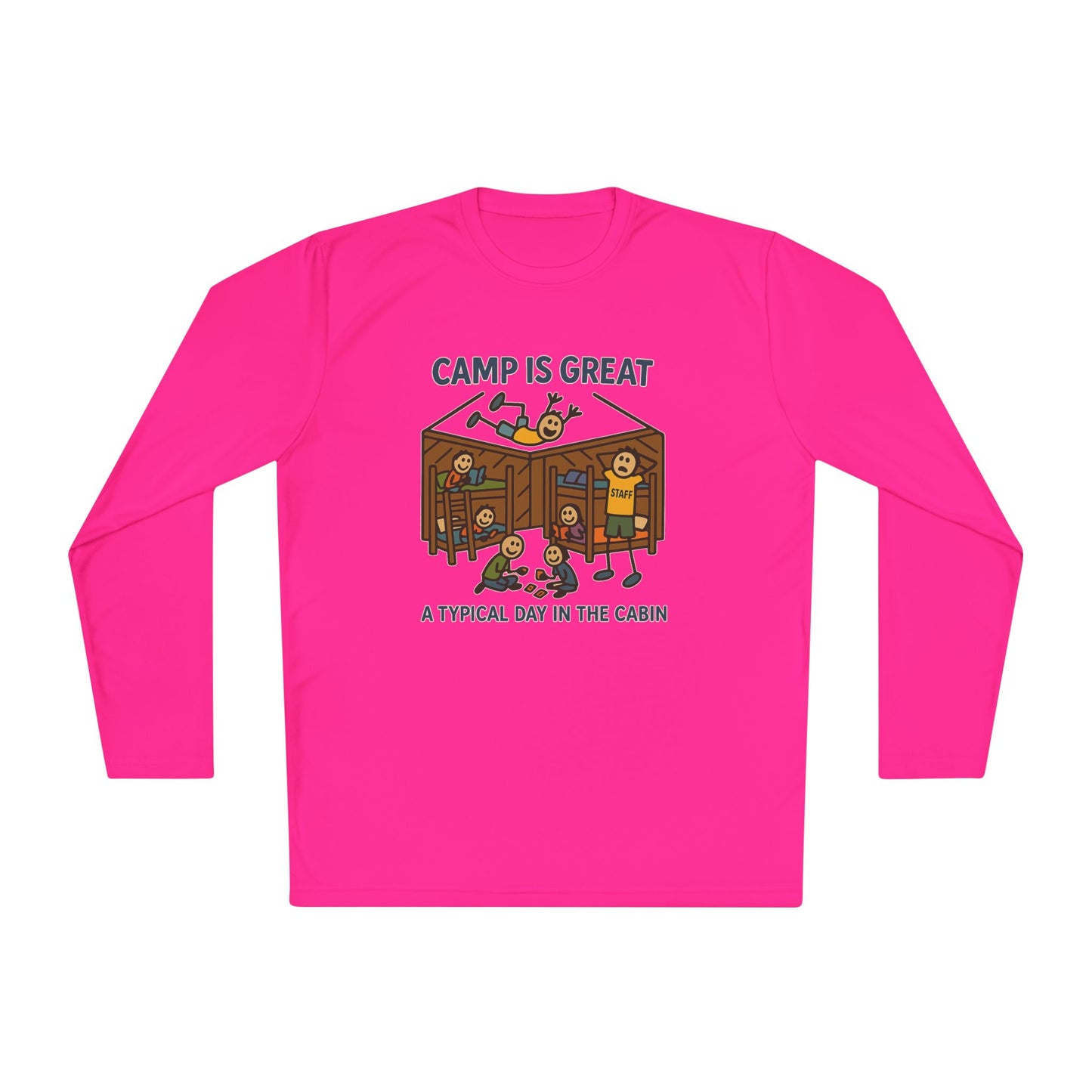 Unisex Lightweight Long Sleeve Tee Typical Day in the Cabin