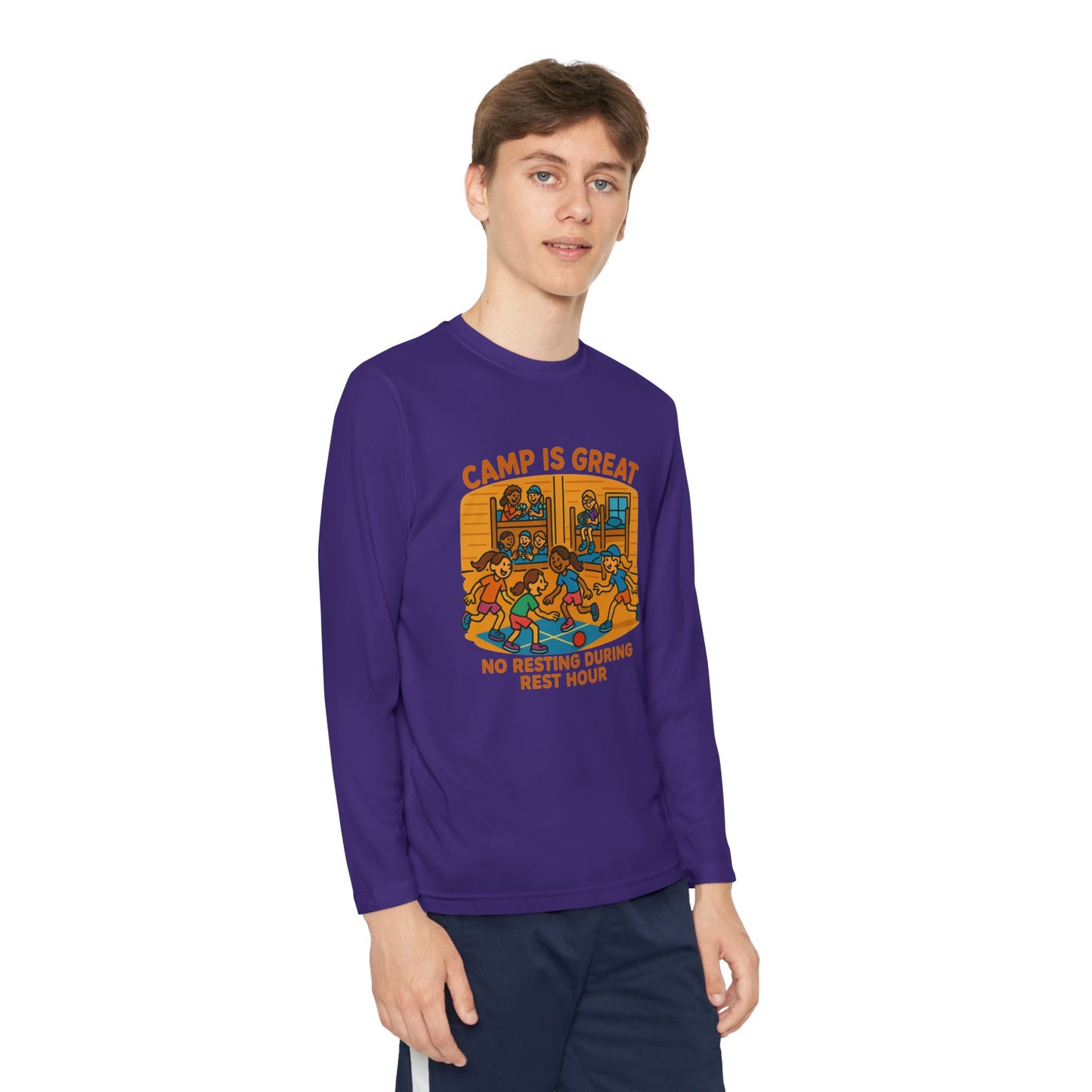 Youth Long Sleeve Competitor Tee Rest Hour