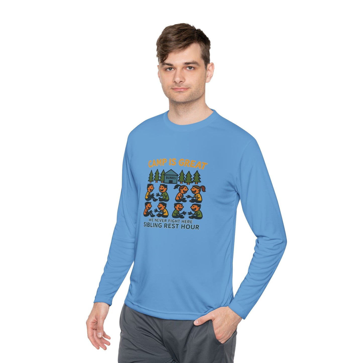 Unisex Lightweight Long Sleeve Tee Sibling Rest Hour