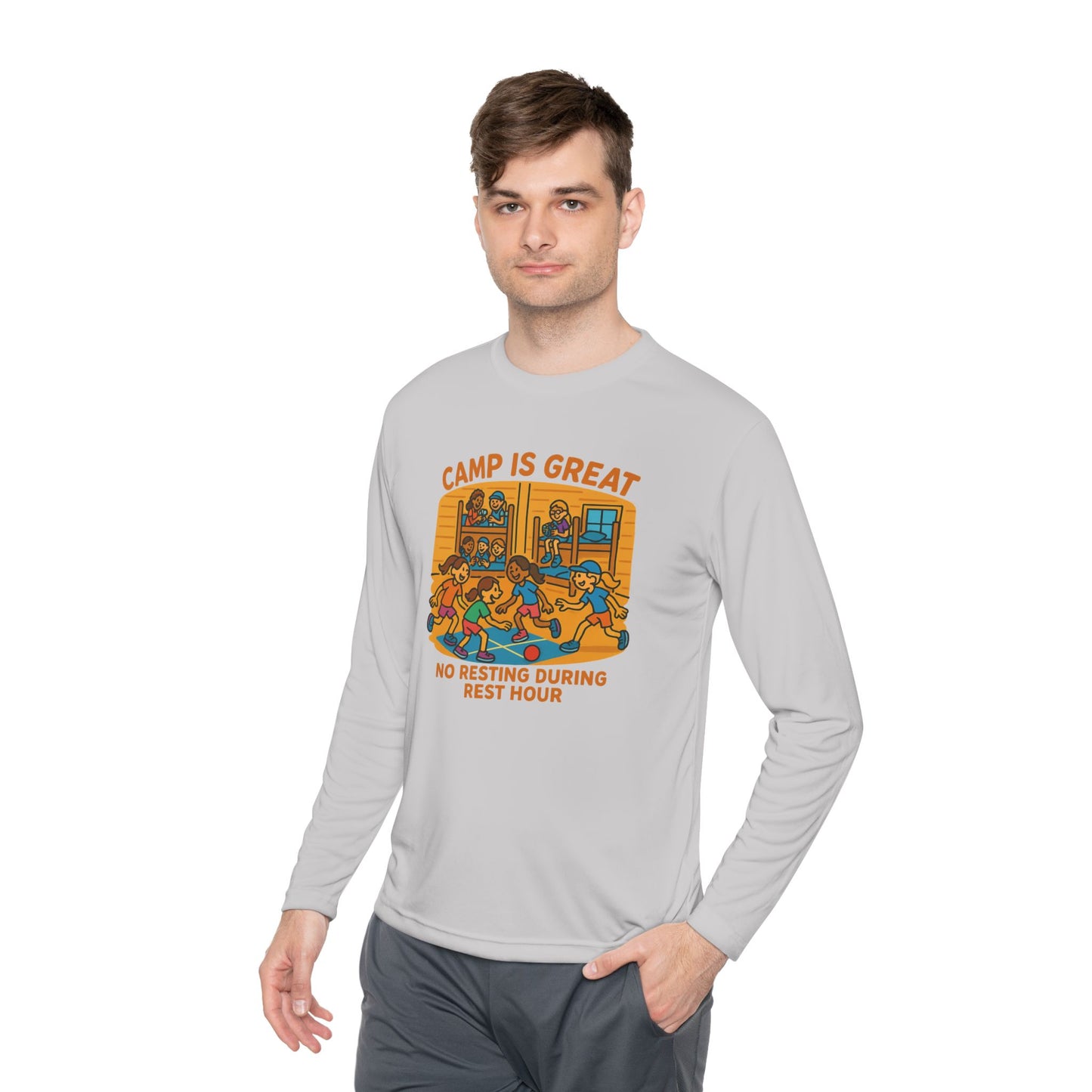 Unisex Lightweight Long Sleeve Tee Rest Hour