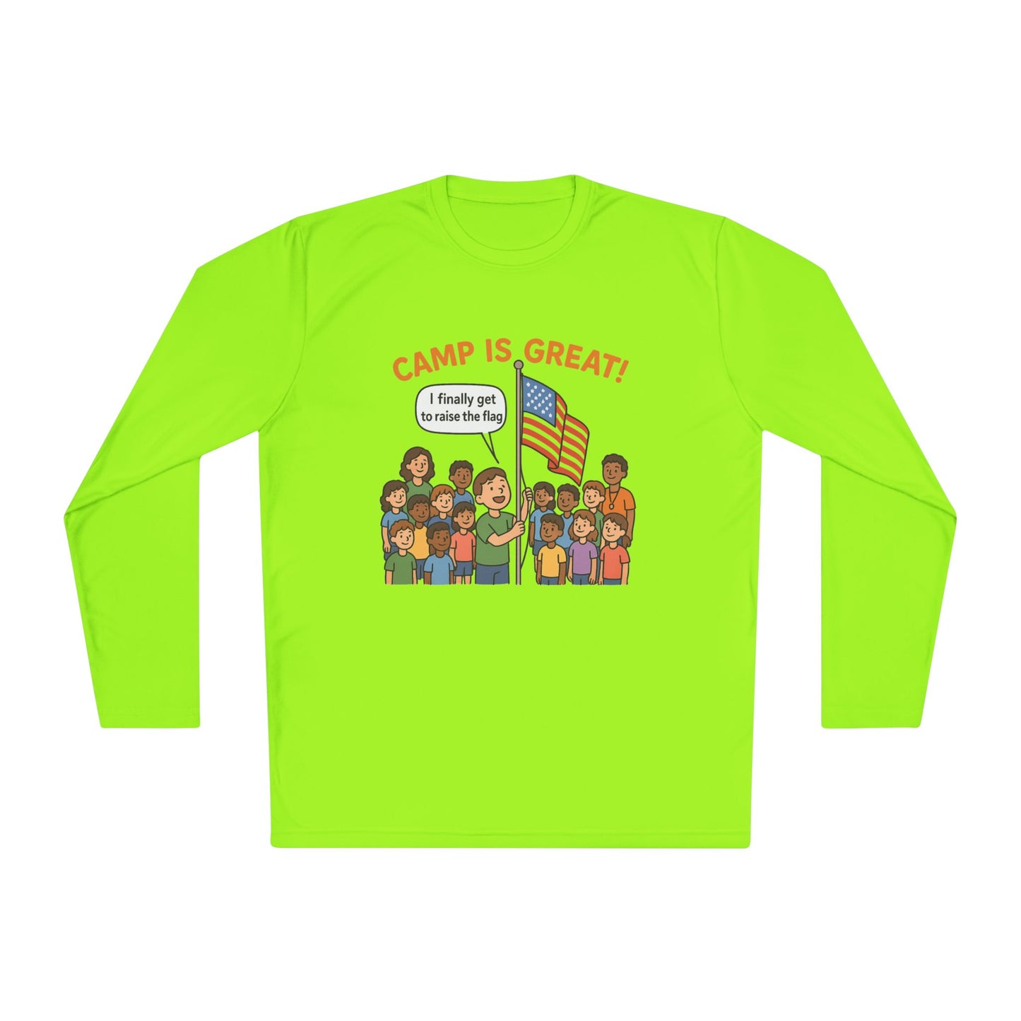Unisex Lightweight Long Sleeve Tee Flag