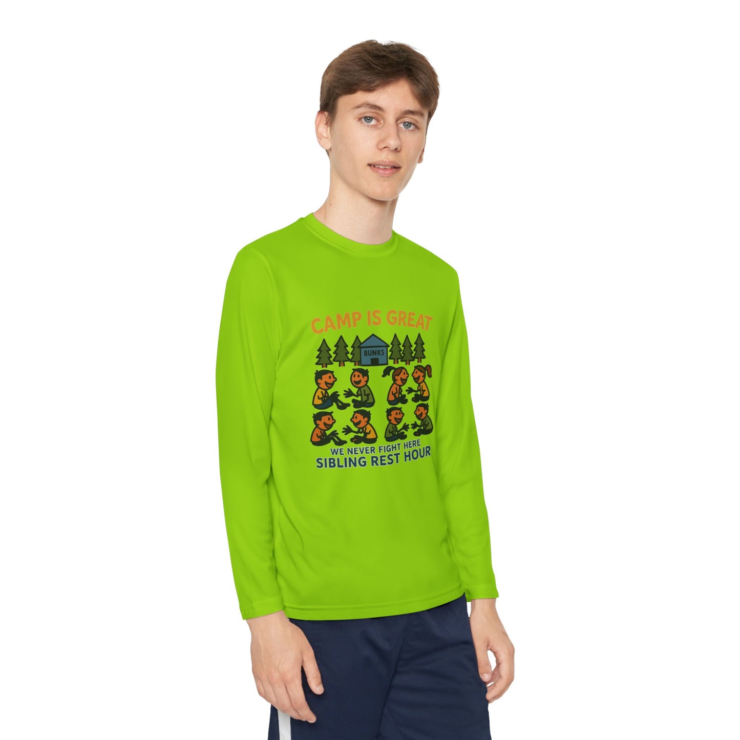Youth Long Sleeve Competitor Tee Sibling Rest Hour