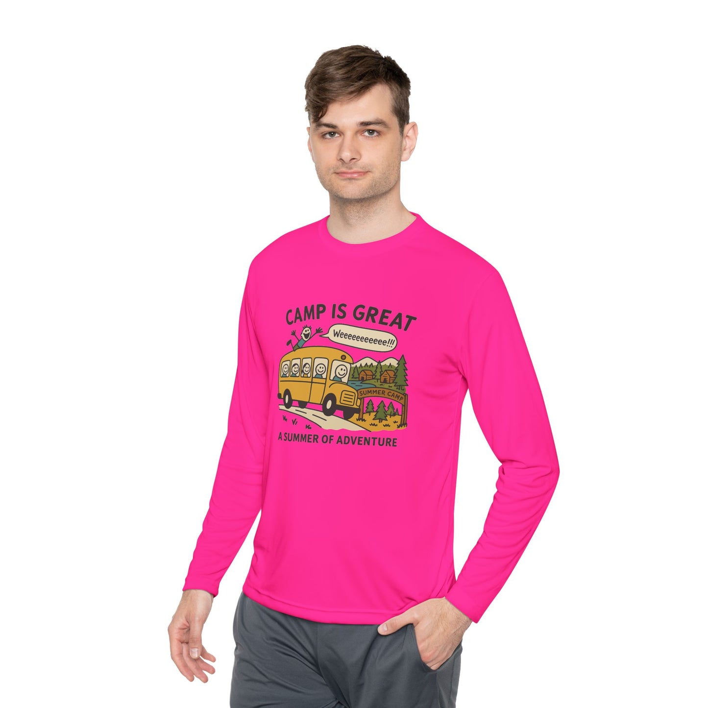 Unisex Lightweight Long Sleeve Tee Bus