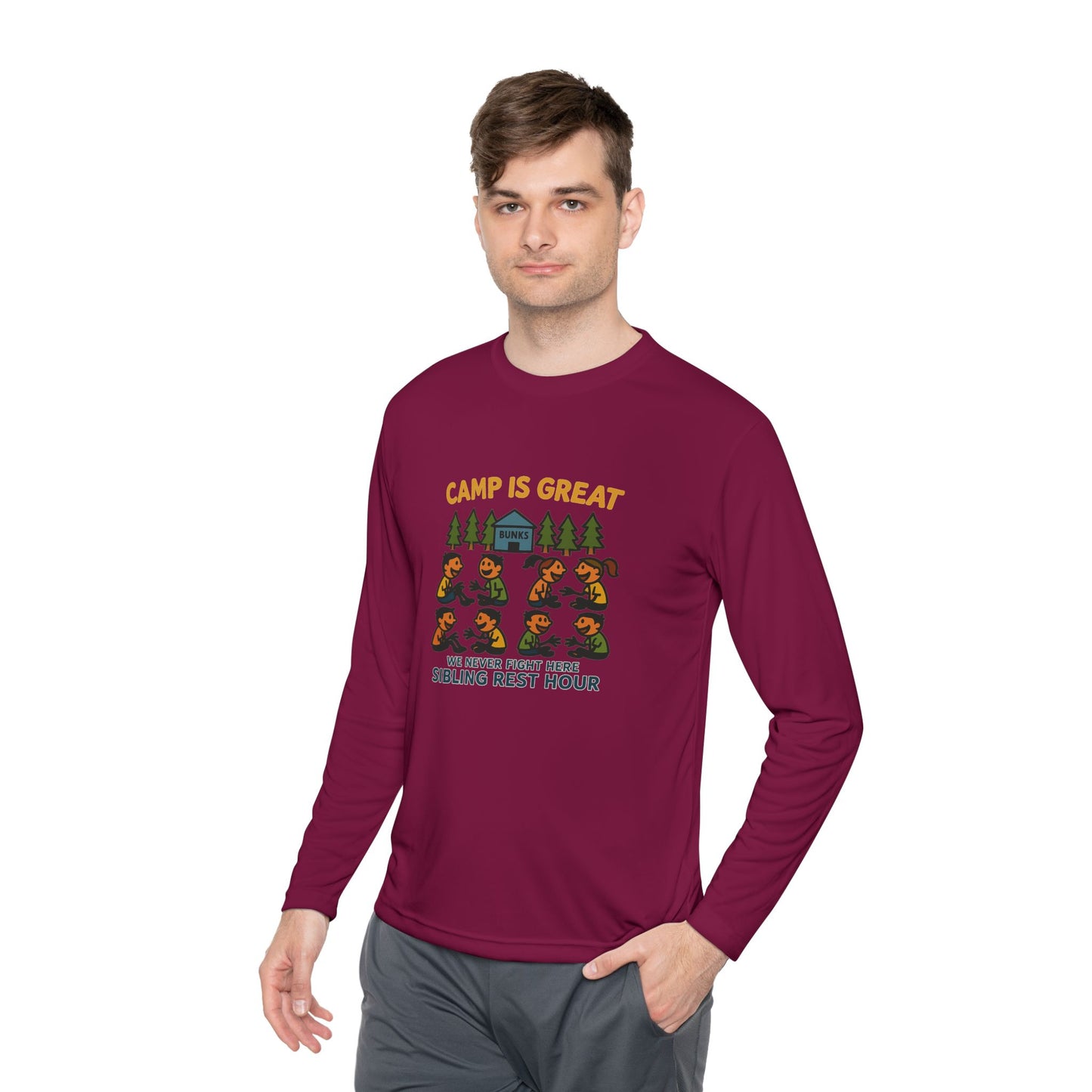 Unisex Lightweight Long Sleeve Tee Sibling Rest Hour