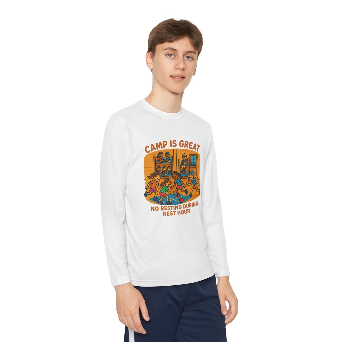 Youth Long Sleeve Competitor Tee Rest Hour