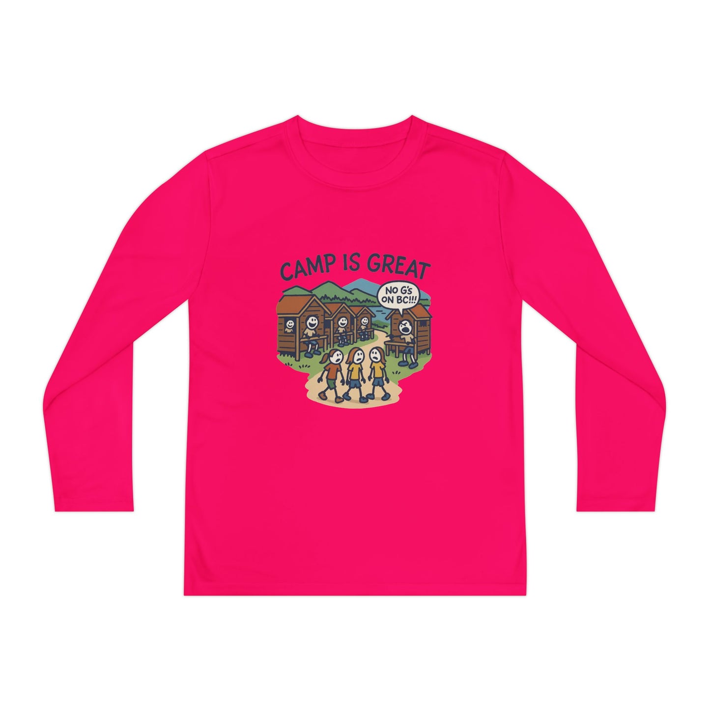 Youth Long Sleeve Competitor Tee No G's on BC