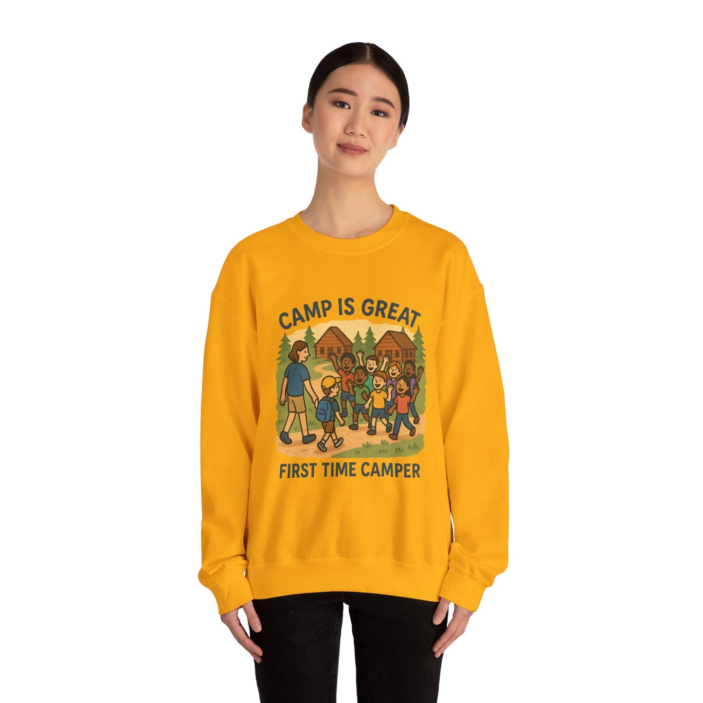 Unisex Heavy Blend™ Crewneck Sweatshirt First Time Camper