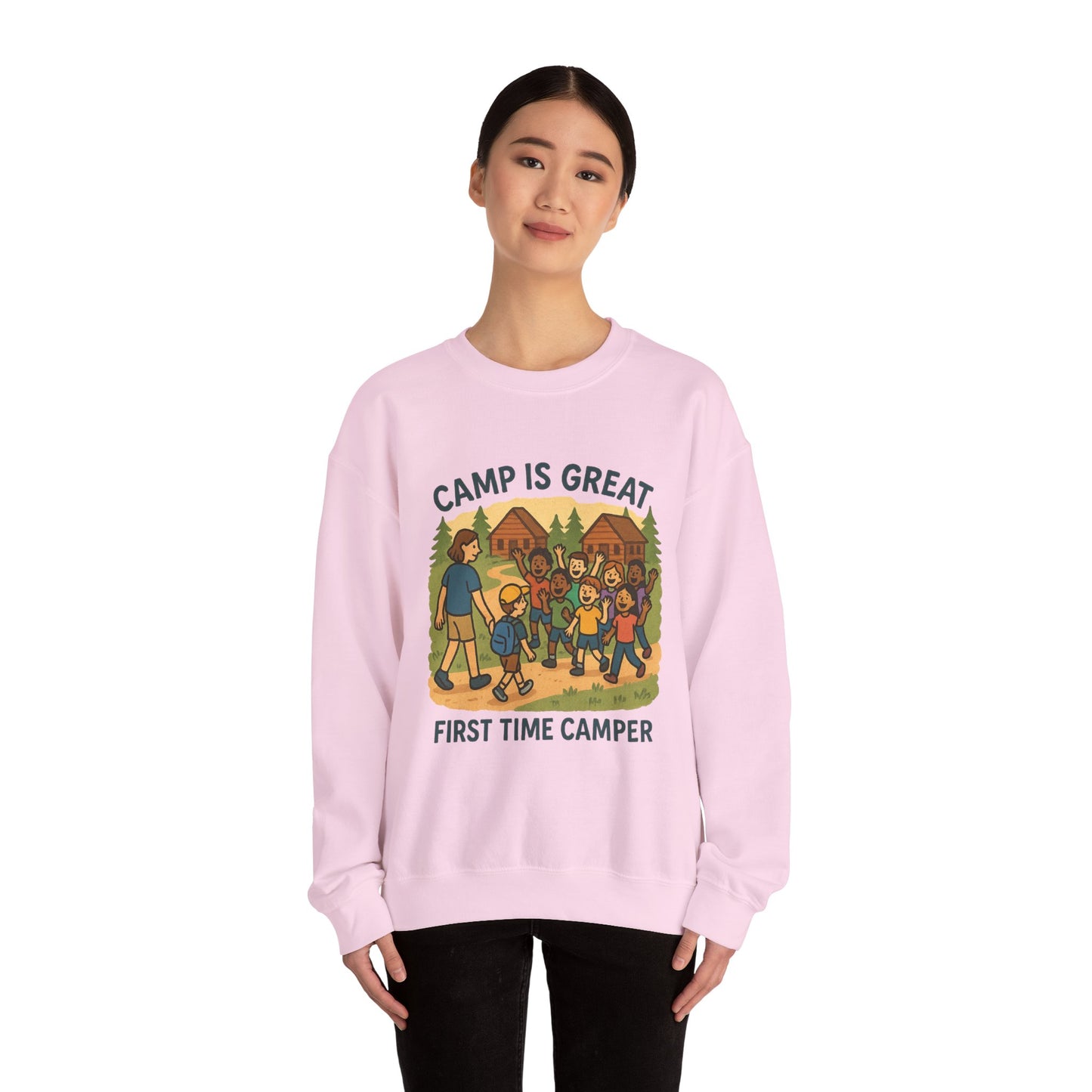 Unisex Heavy Blend™ Crewneck Sweatshirt First Time Camper