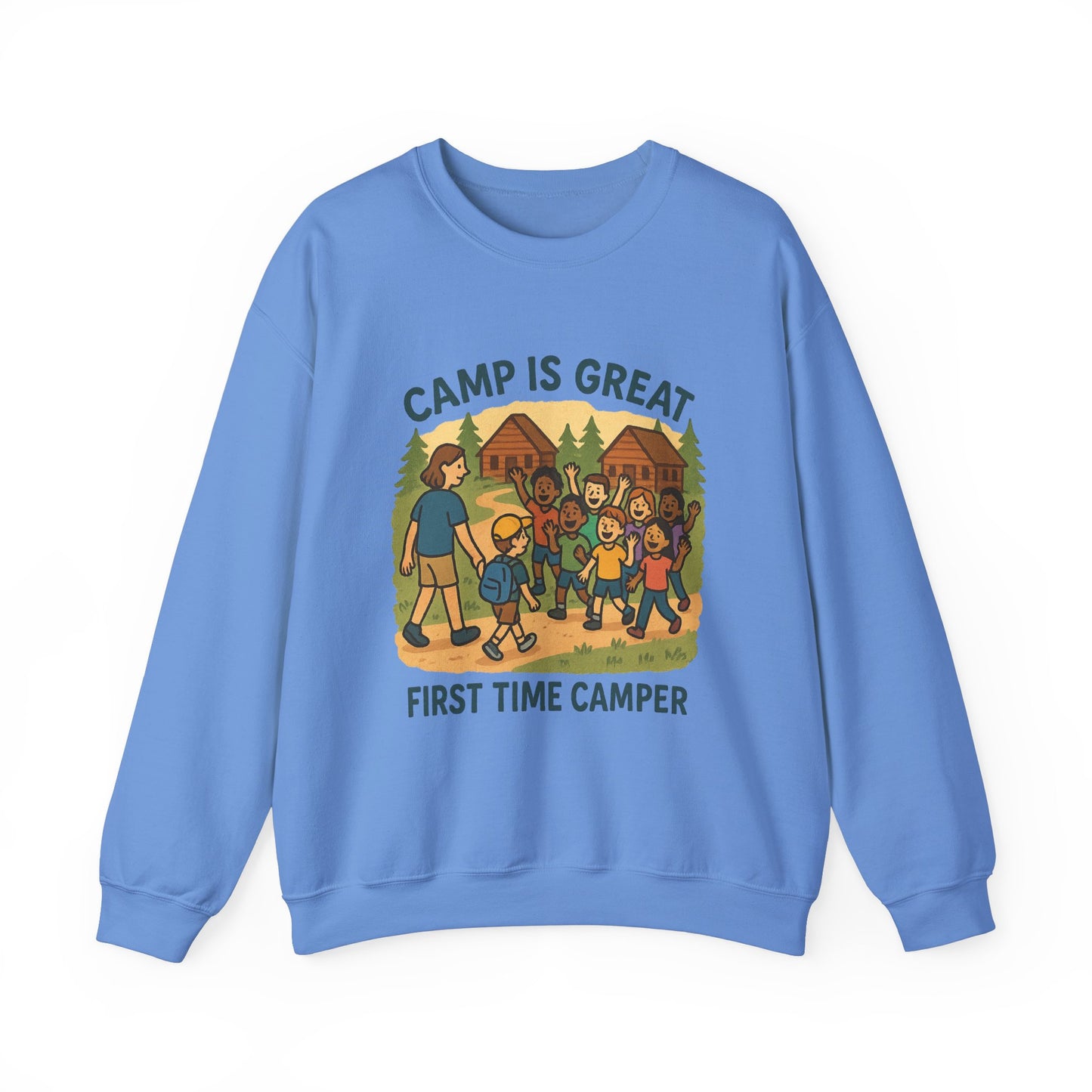 Unisex Heavy Blend™ Crewneck Sweatshirt First Time Camper