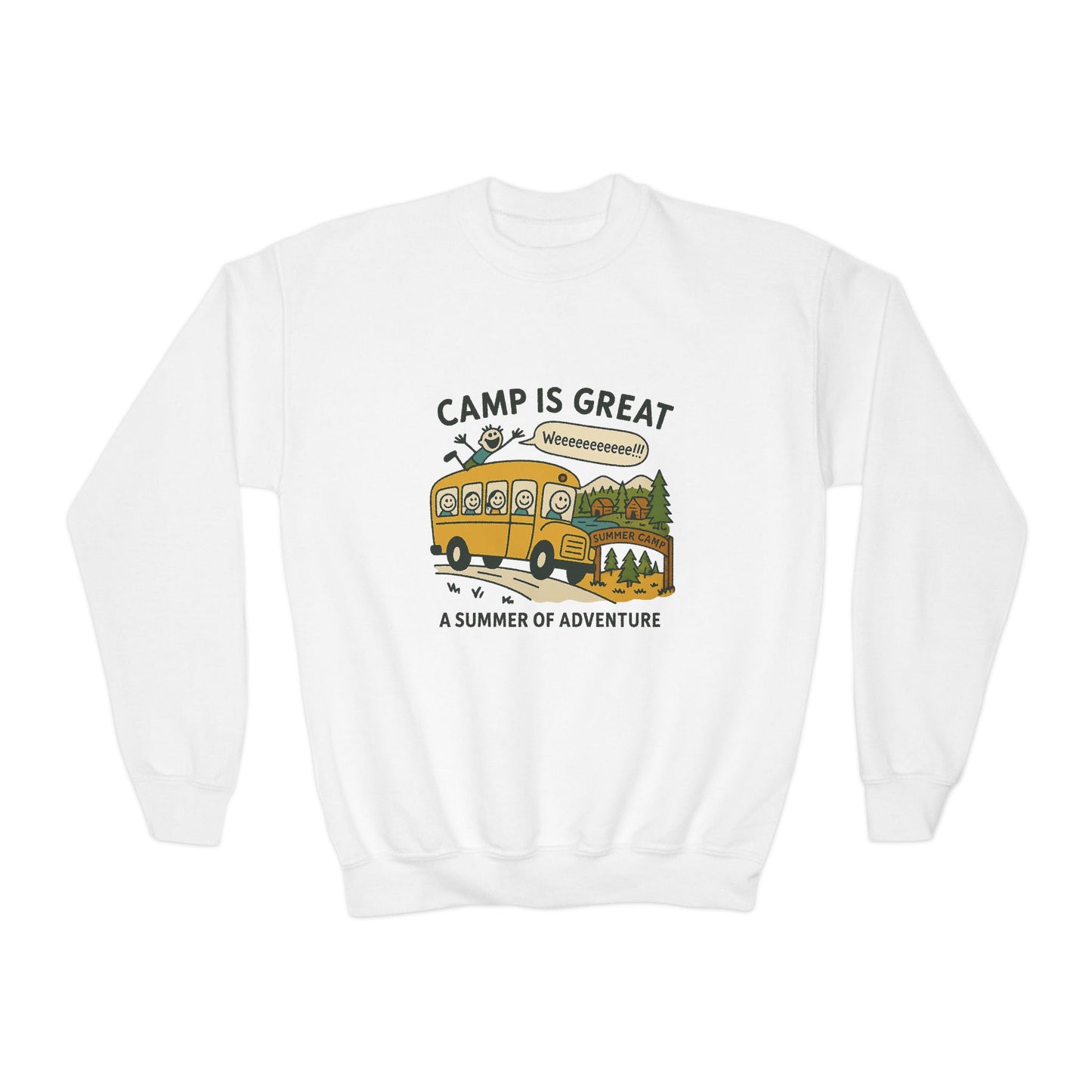 Youth Crewneck Sweatshirt Bus