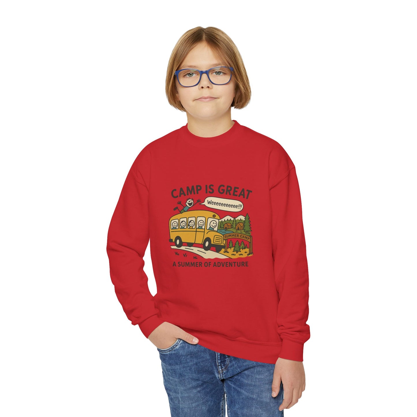 Youth Crewneck Sweatshirt Bus