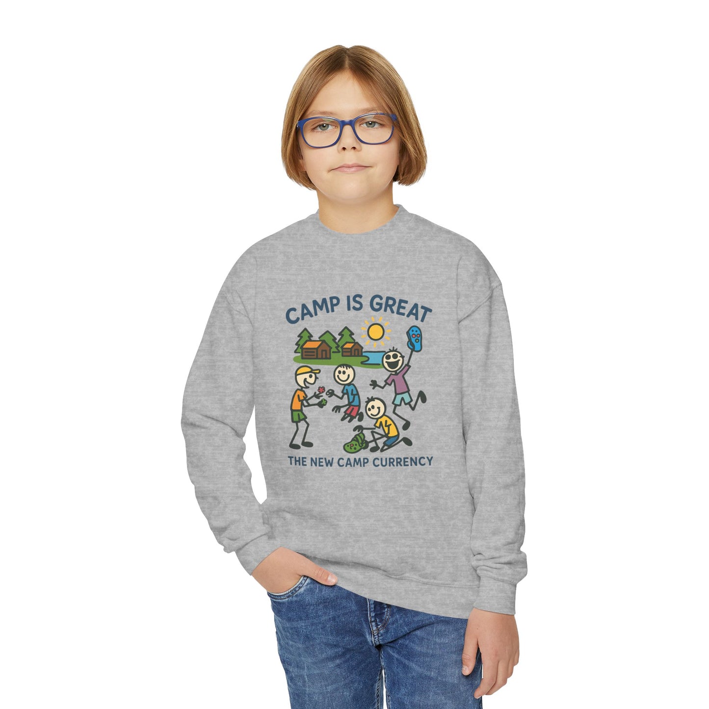 Youth Crewneck Sweatshirt Shoe Charms