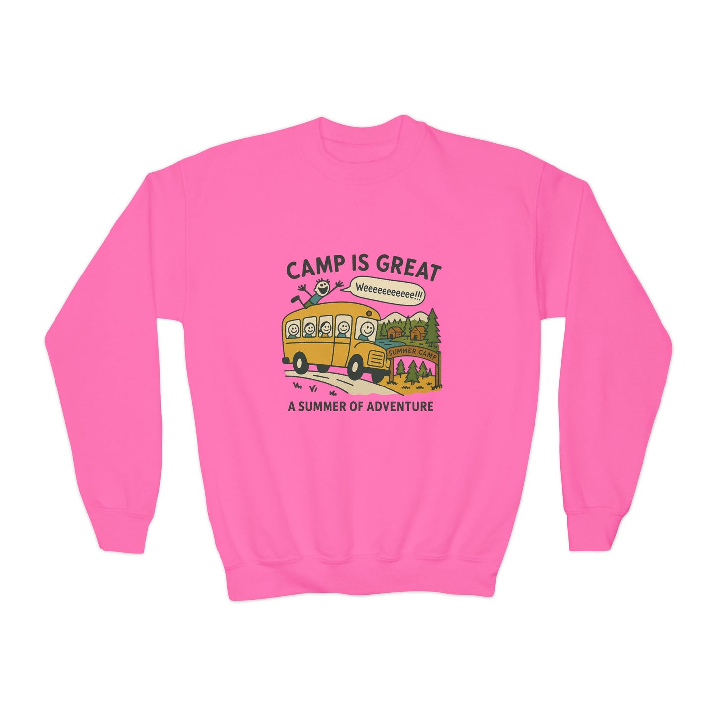 Youth Crewneck Sweatshirt Bus