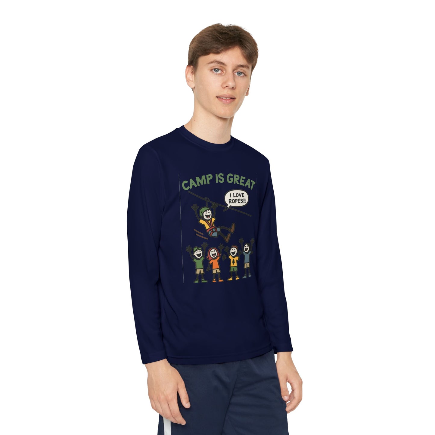 Youth Long Sleeve Competitor Tee Ropes