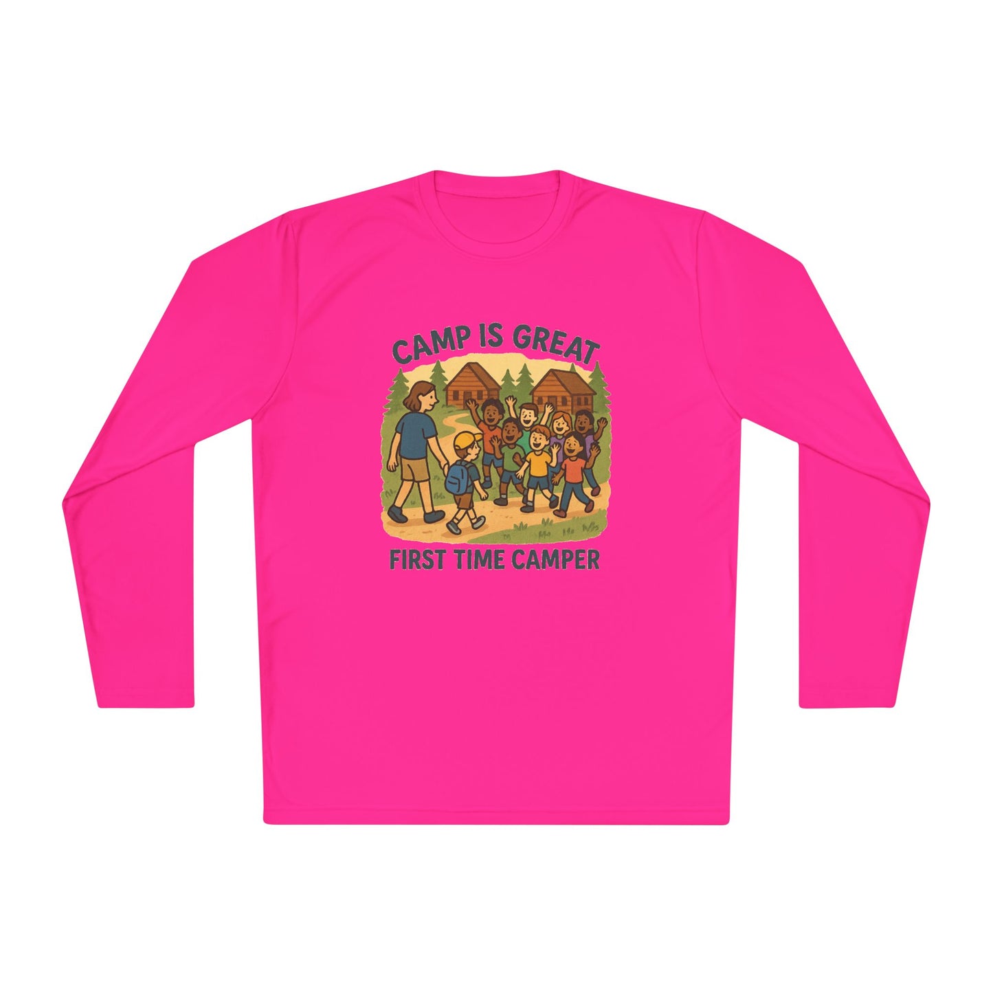 Unisex Lightweight Long Sleeve Tee First Time Camper