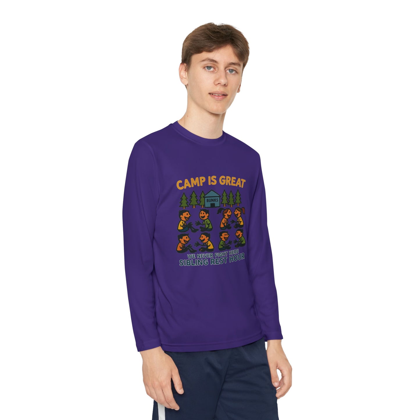 Youth Long Sleeve Competitor Tee Sibling Rest Hour