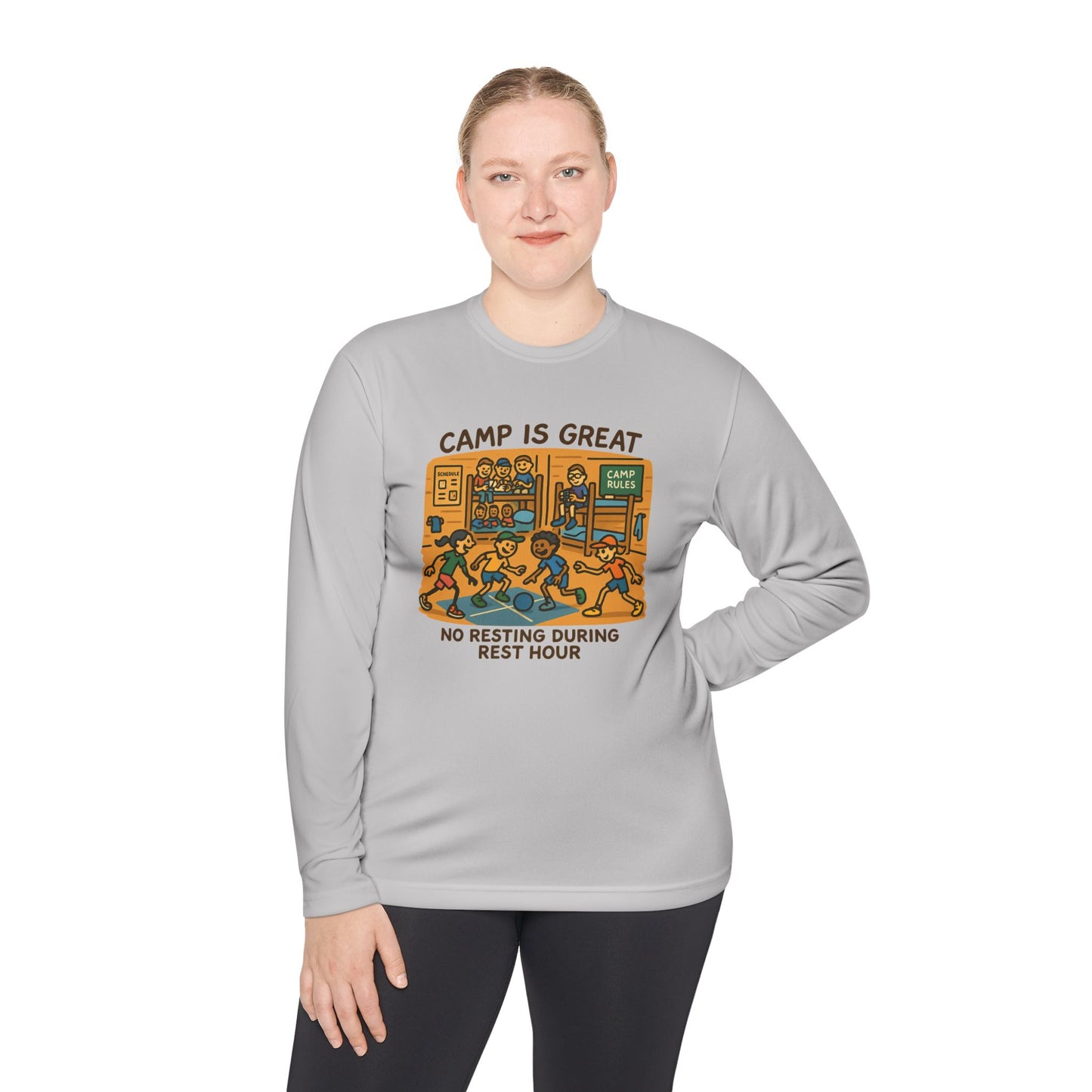 Unisex Lightweight Long Sleeve Tee Rest Hour