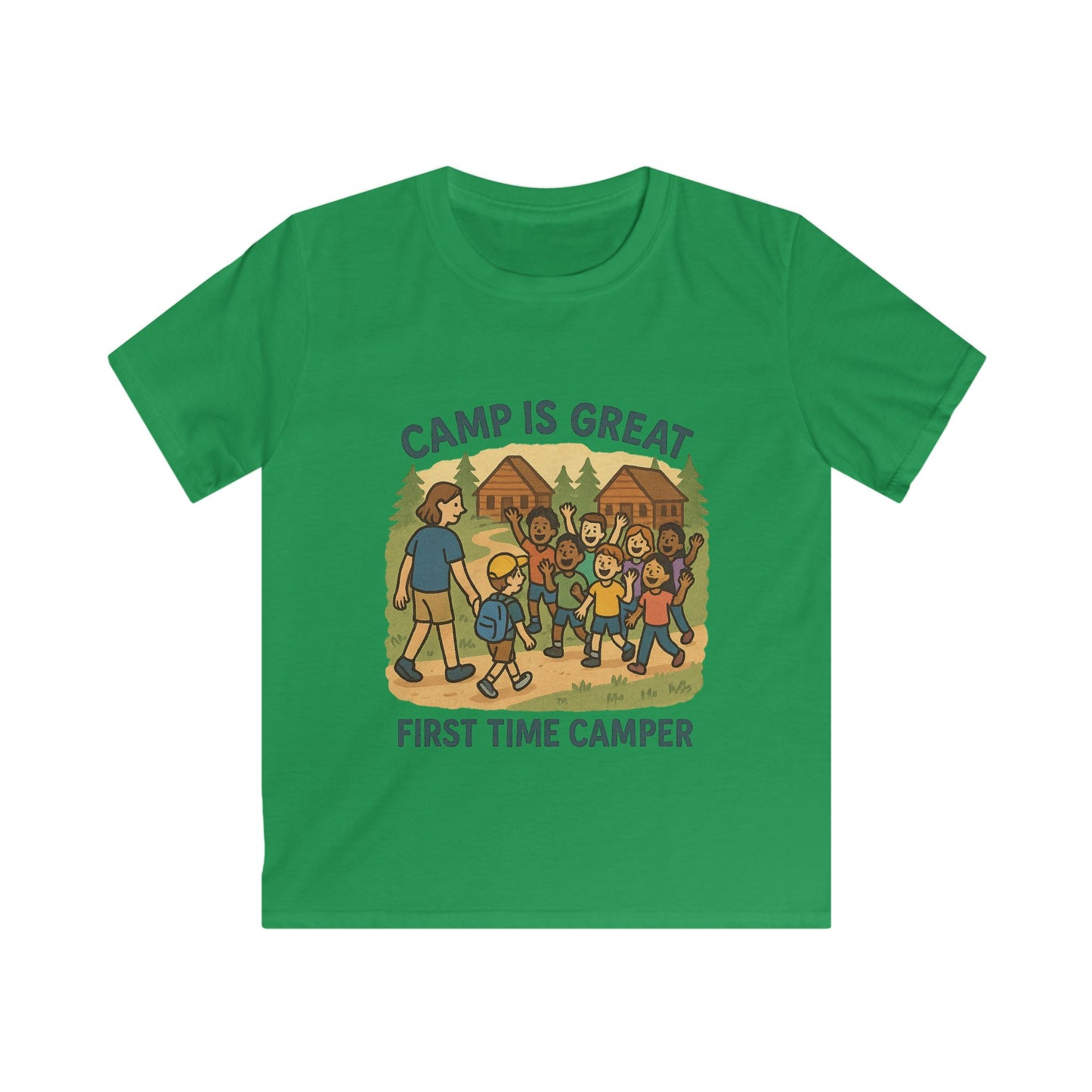 Kids Softstyle Tee First Time Camper