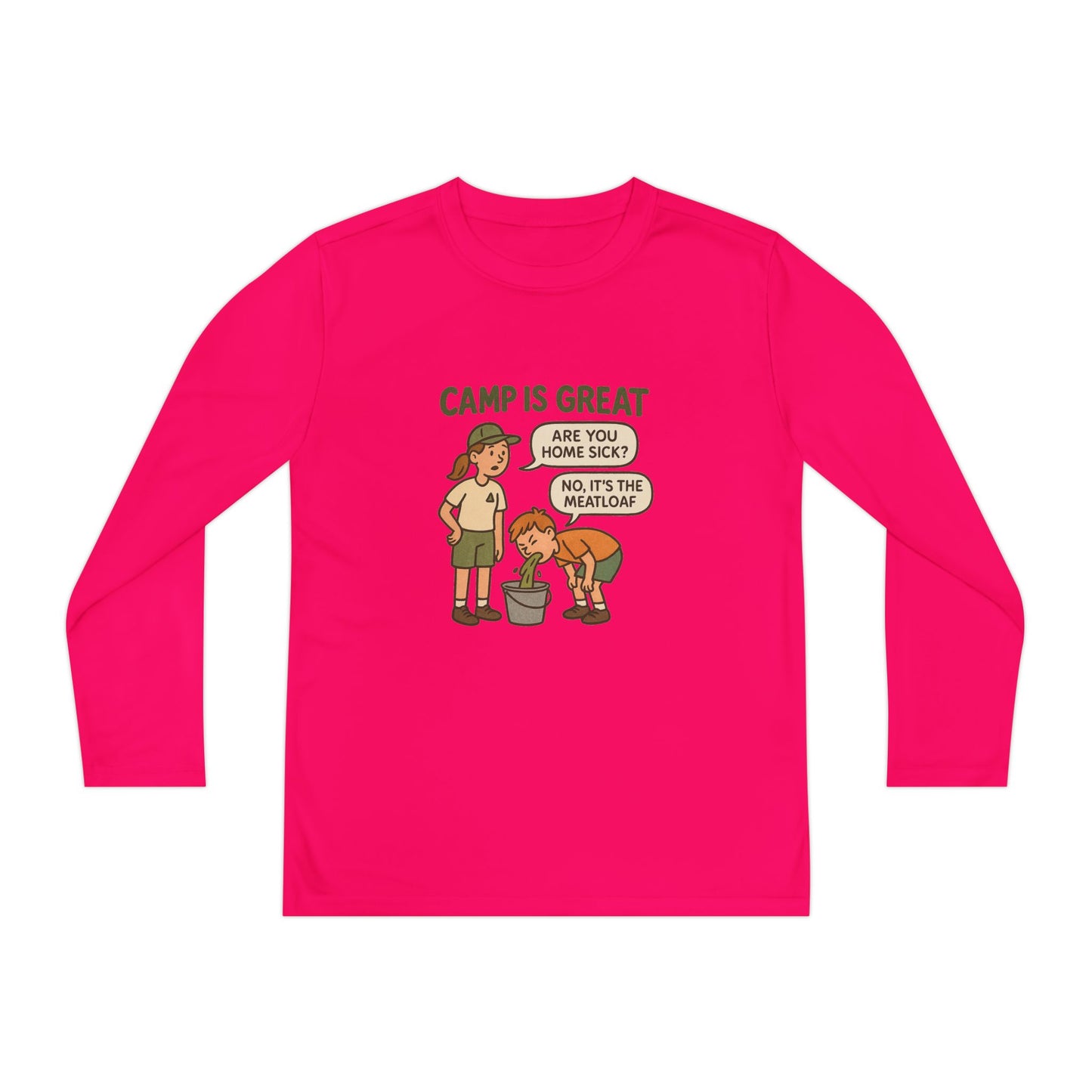 Youth Long Sleeve Competitor Tee Meatloaf