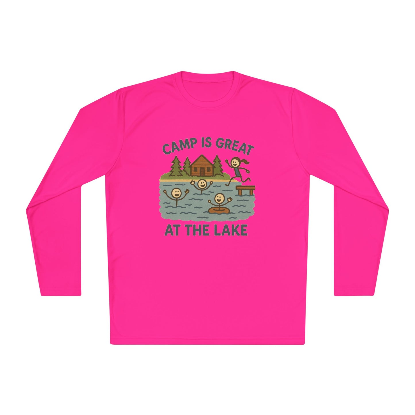 Unisex Lightweight Long Sleeve Tee Lake
