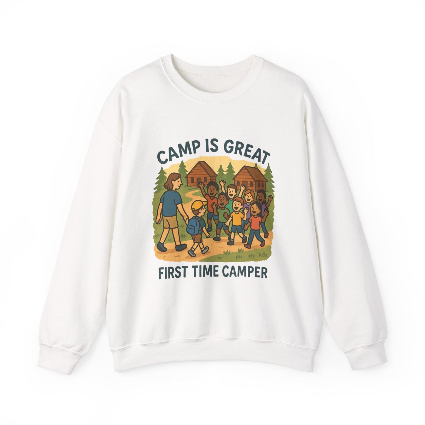 Unisex Heavy Blend™ Crewneck Sweatshirt First Time Camper