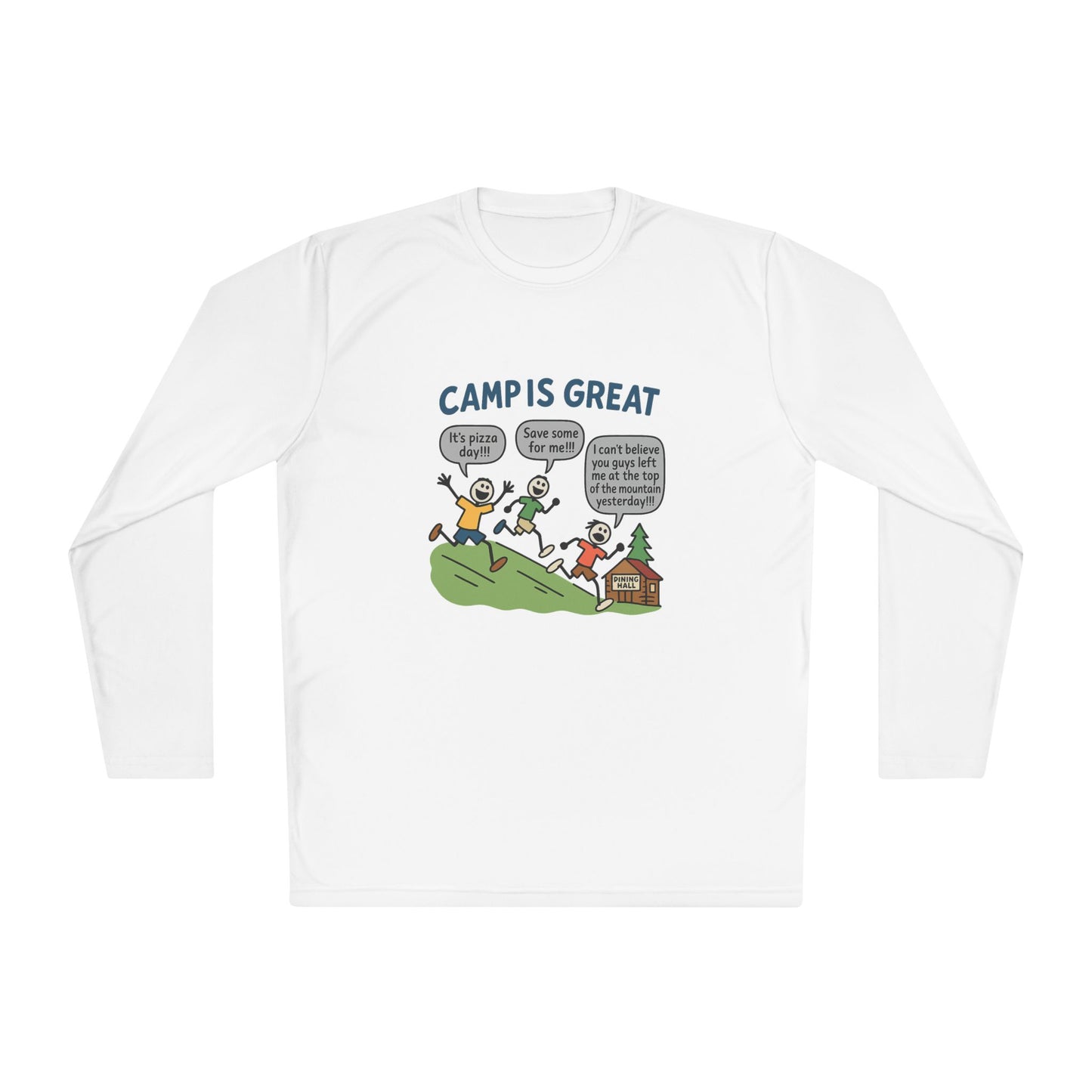Unisex Lightweight Long Sleeve Tee Pizza Day