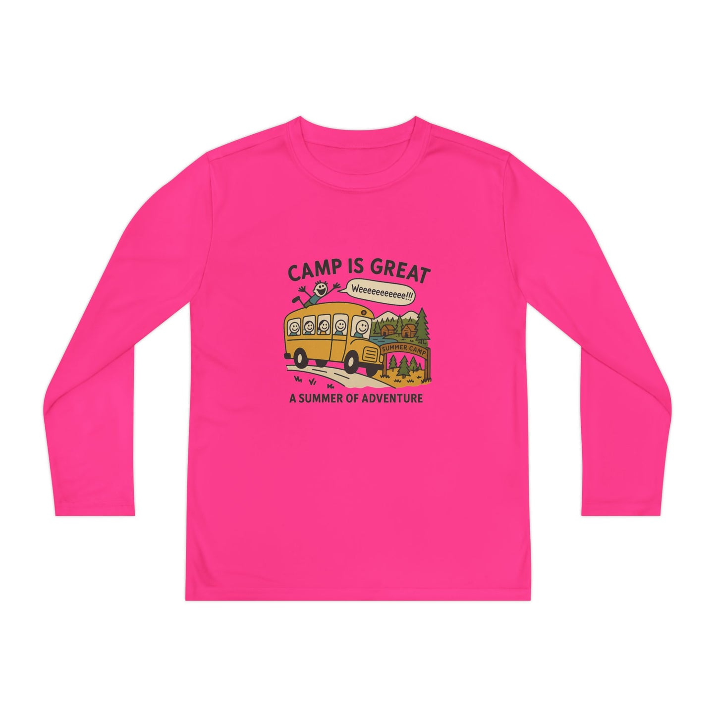 Youth Long Sleeve Competitor Tee Bus