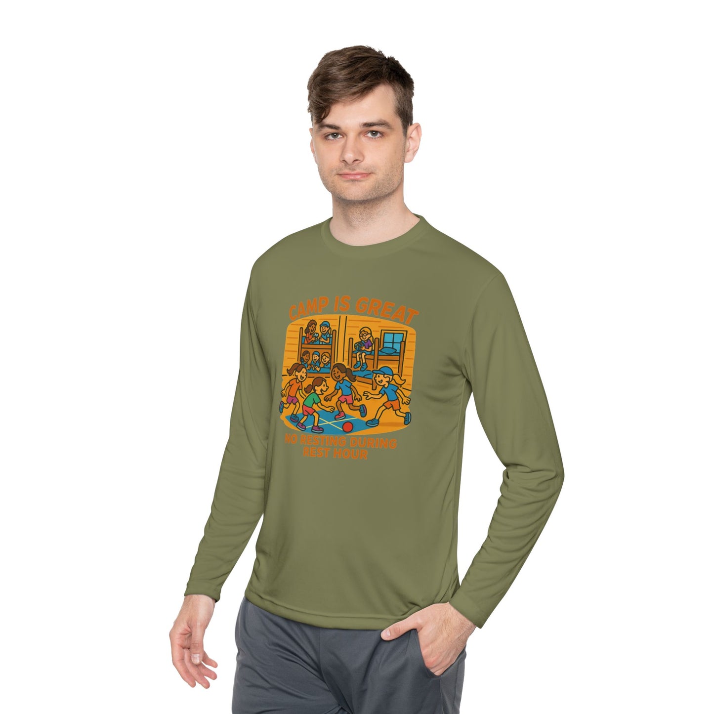 Unisex Lightweight Long Sleeve Tee Rest Hour