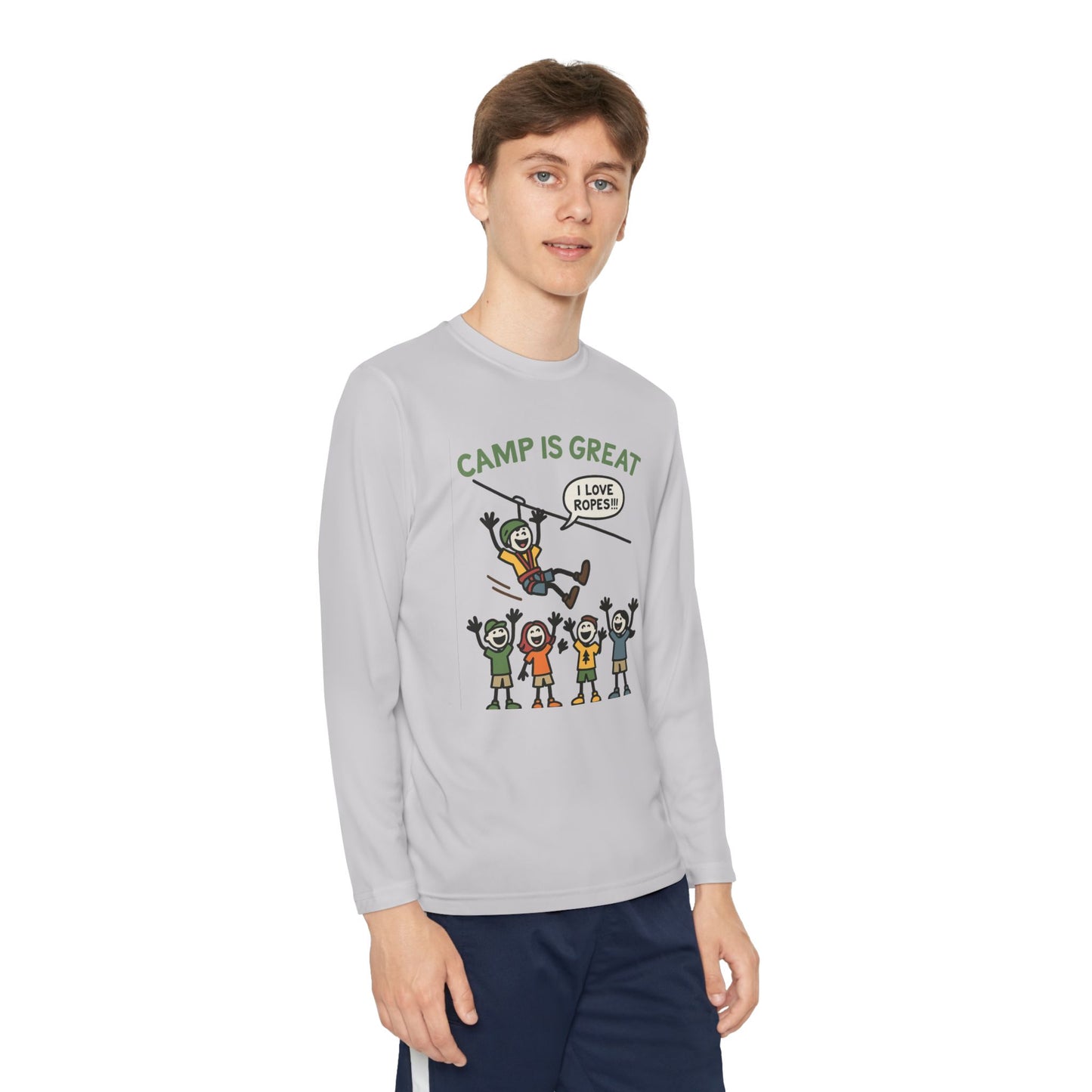 Youth Long Sleeve Competitor Tee Ropes