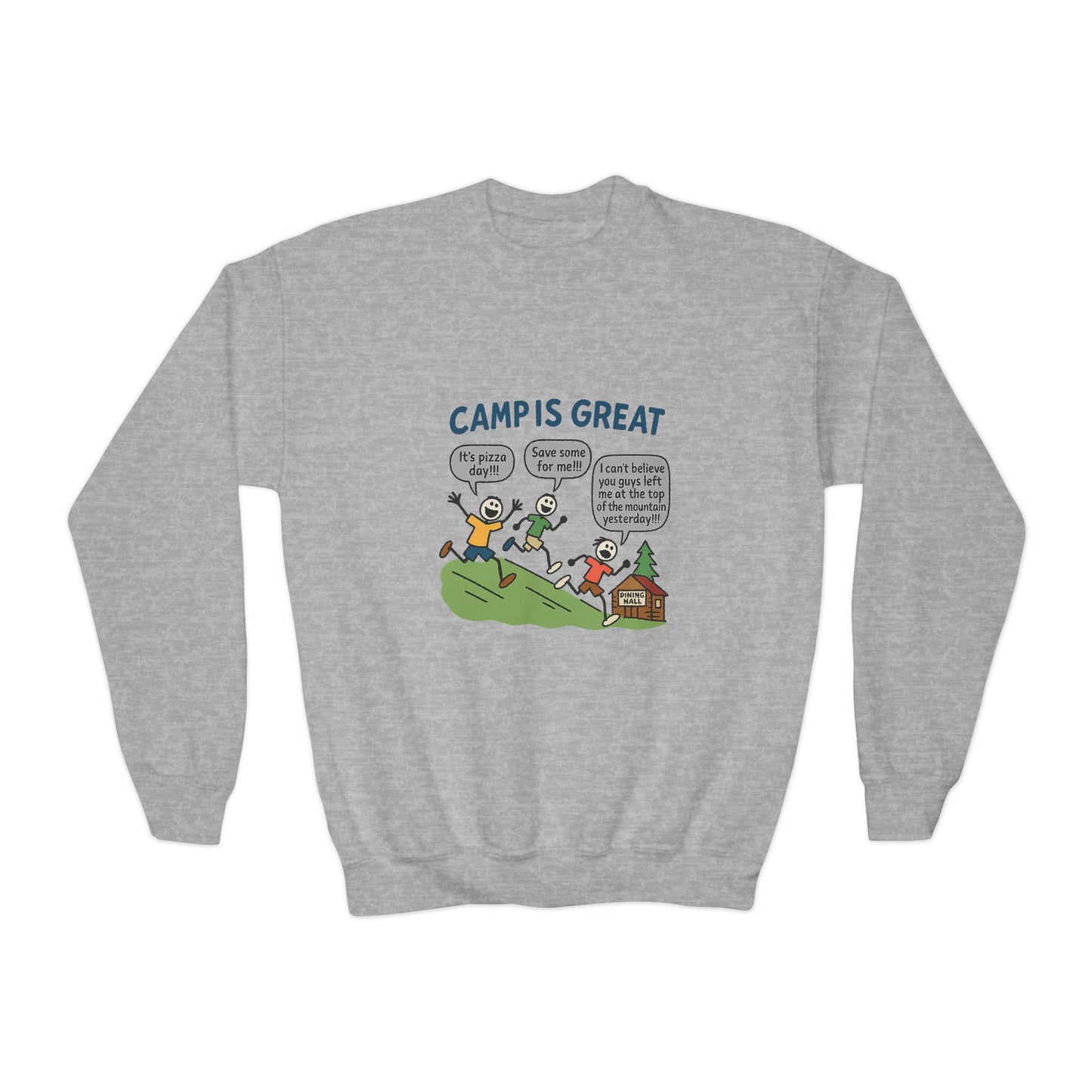 Youth Crewneck Sweatshirt Pizza Day