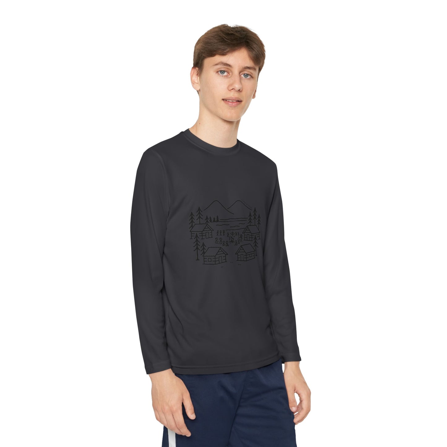 Youth Long Sleeve Competitor Tee Landscape
