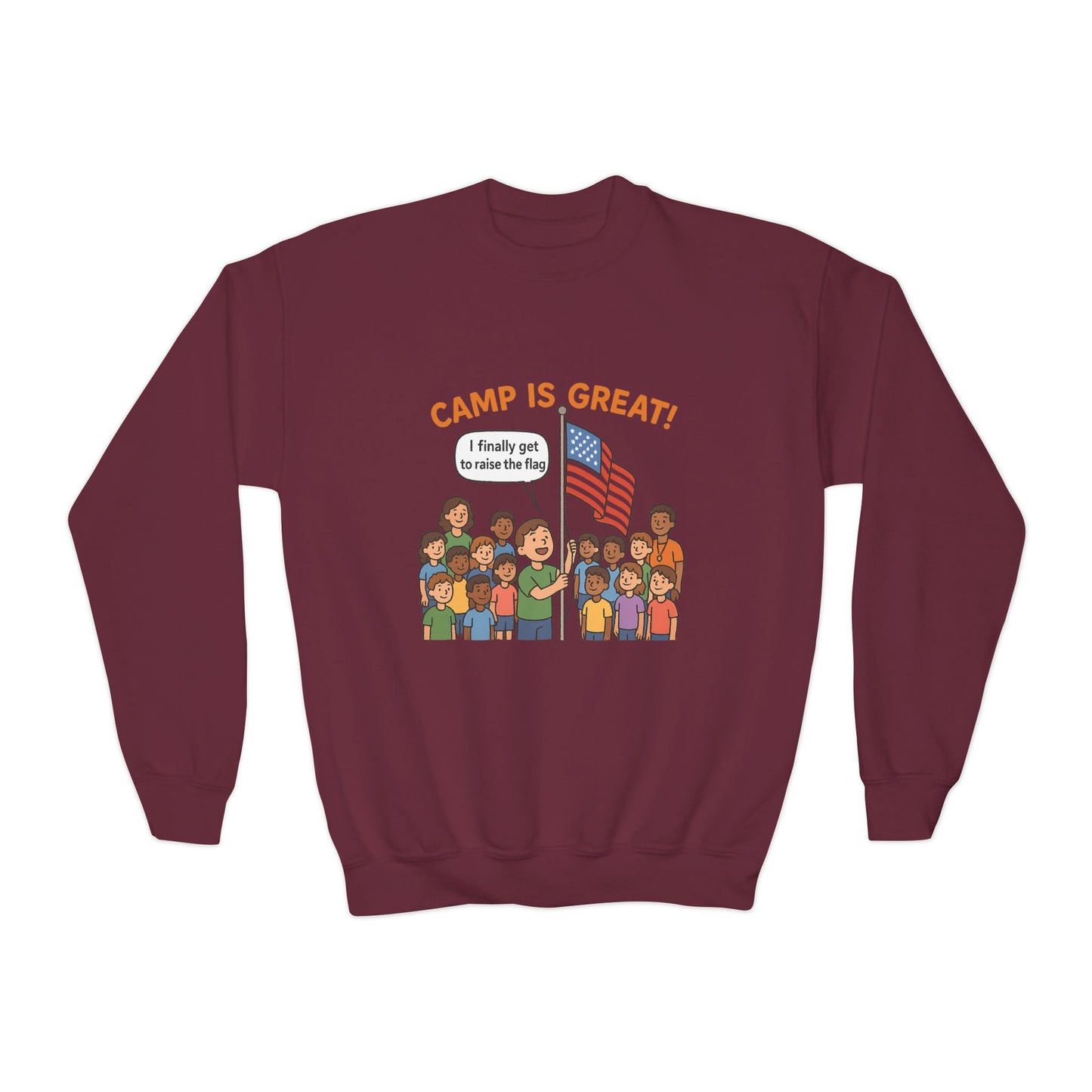 Youth Crewneck Sweatshirt Flag