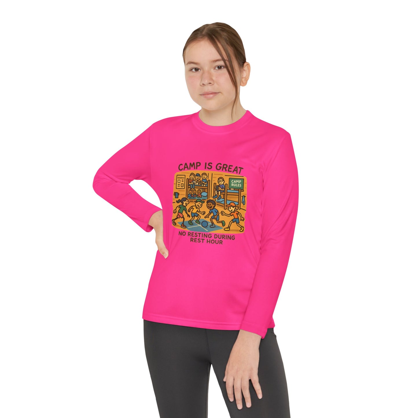 Youth Long Sleeve Competitor Tee Rest Hour