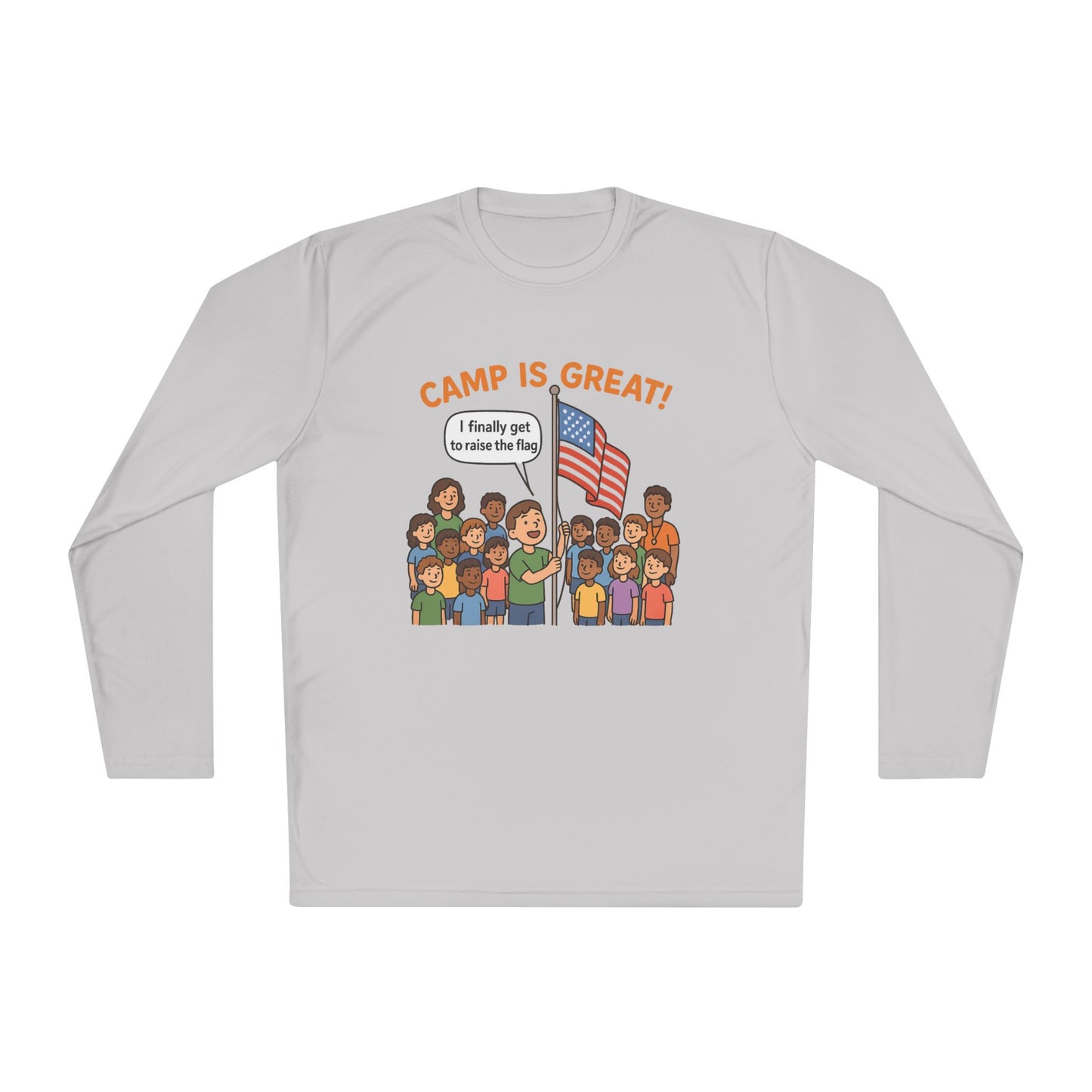 Unisex Lightweight Long Sleeve Tee Flag