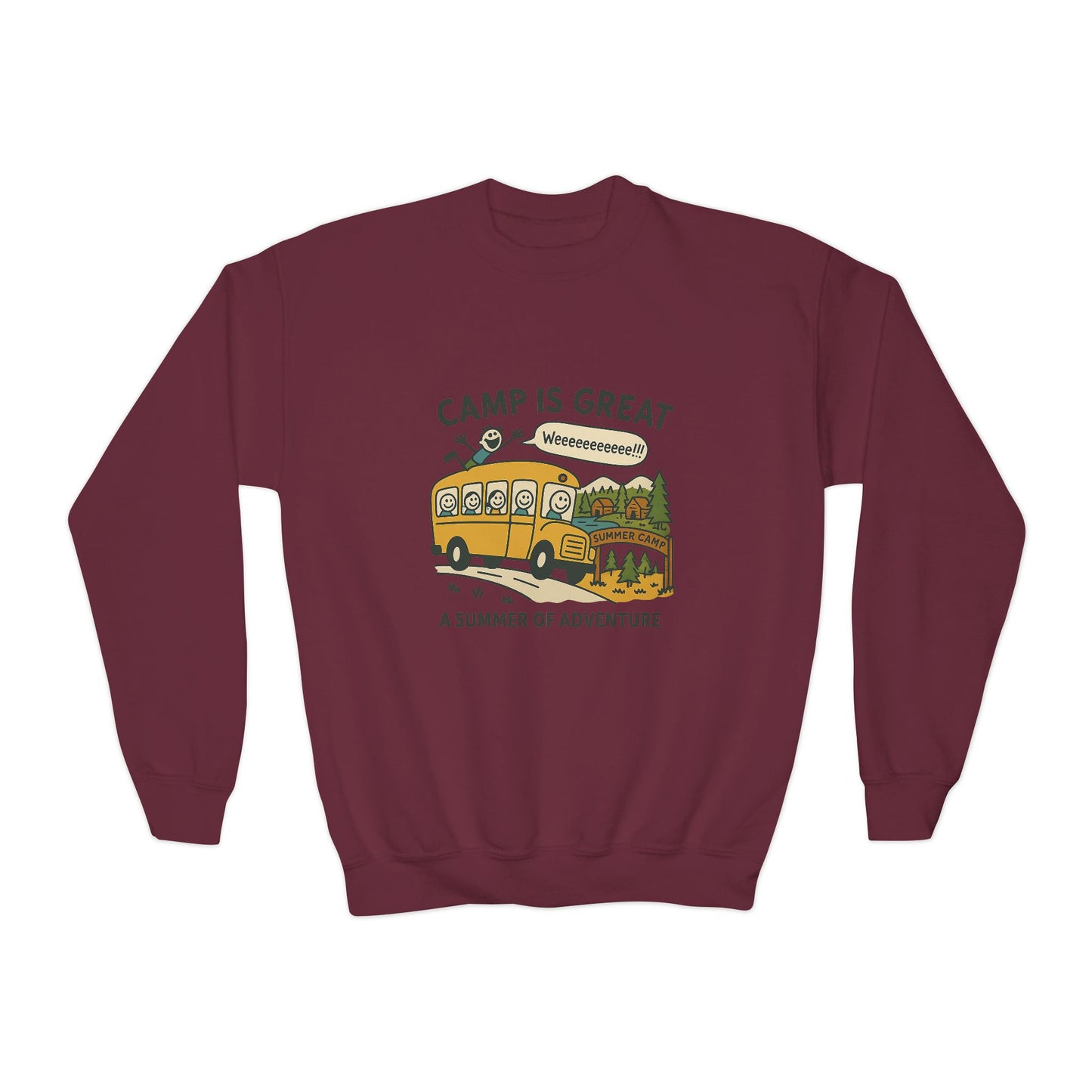 Youth Crewneck Sweatshirt Bus