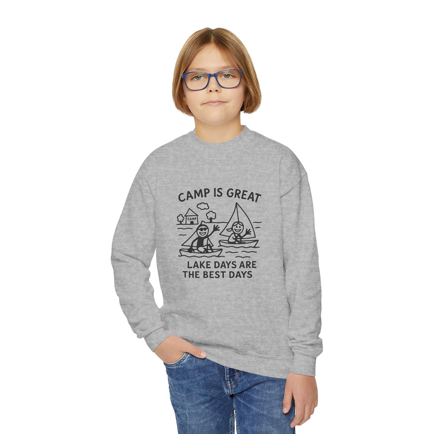 Youth Crewneck Sweatshirt Lake Days