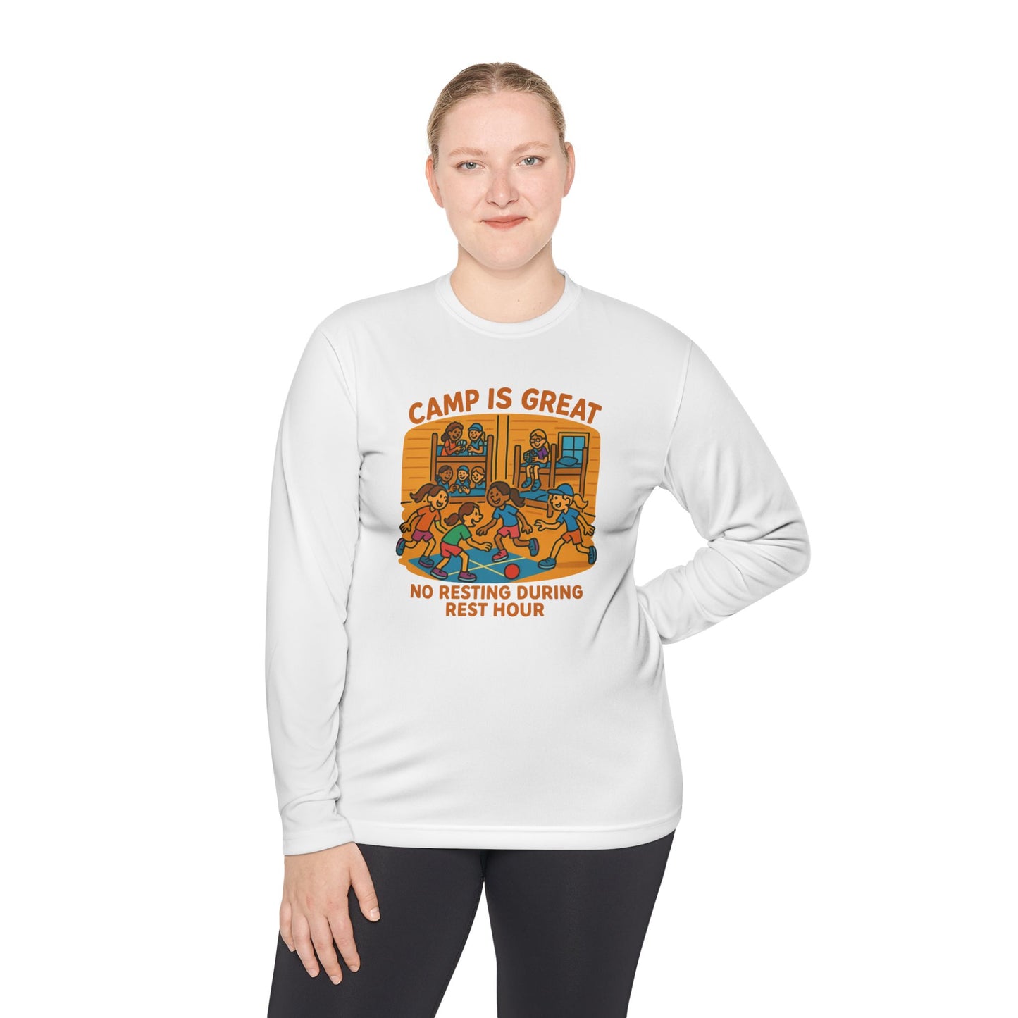 Unisex Lightweight Long Sleeve Tee Rest Hour
