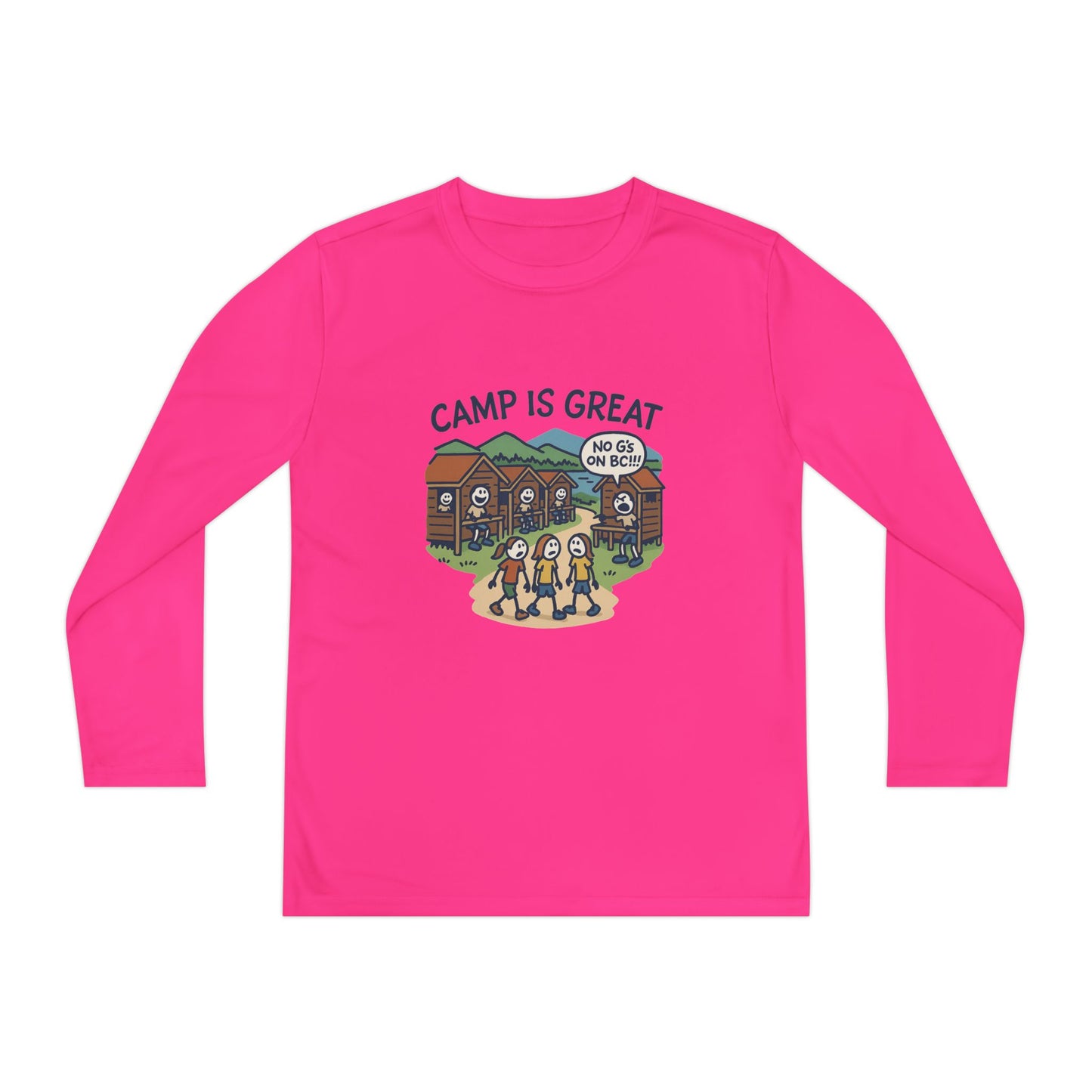 Youth Long Sleeve Competitor Tee No G's on BC