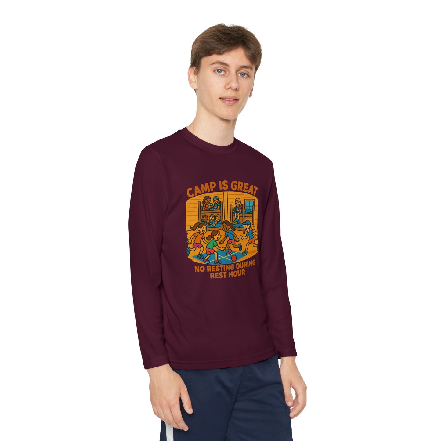 Youth Long Sleeve Competitor Tee Rest Hour