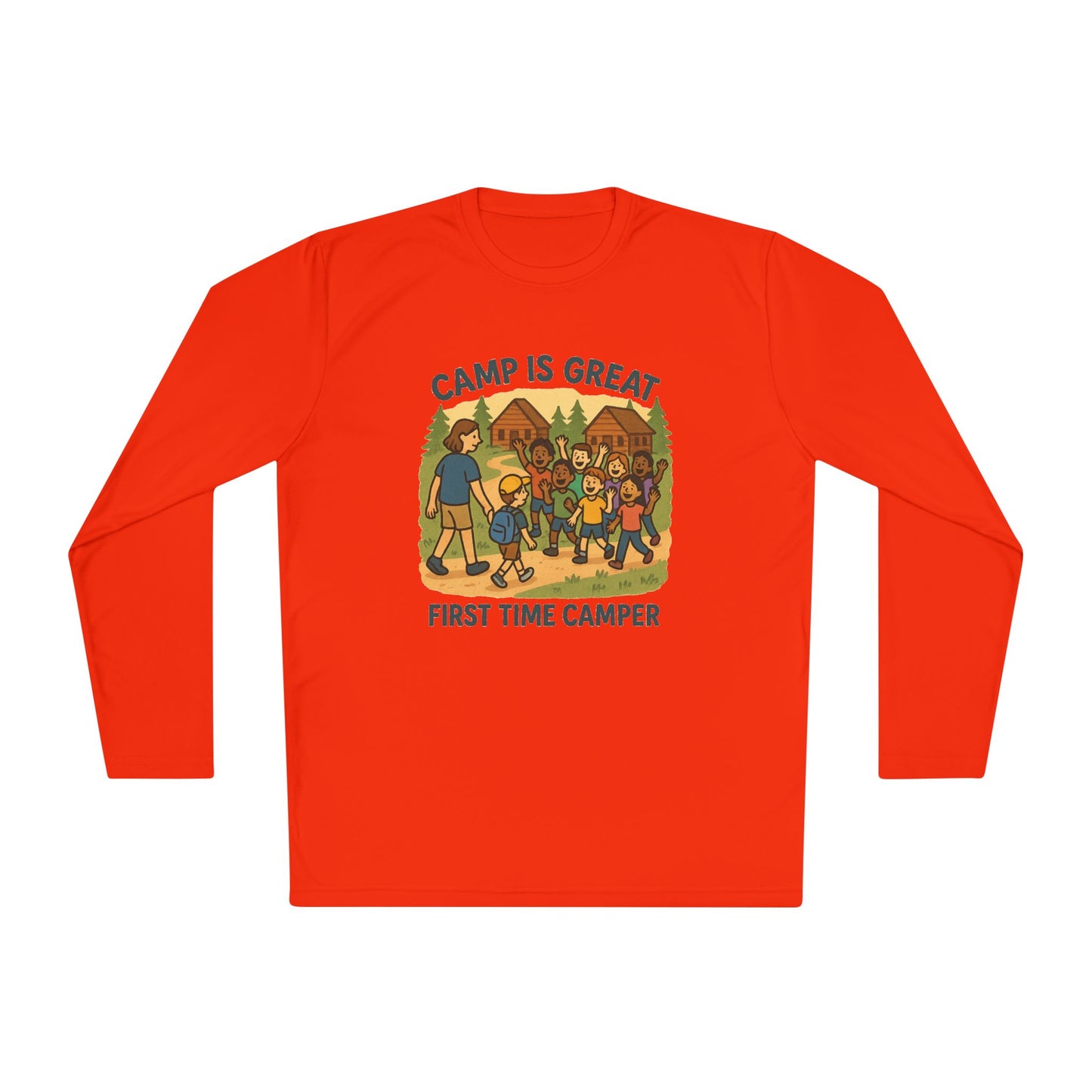 Unisex Lightweight Long Sleeve Tee First Time Camper