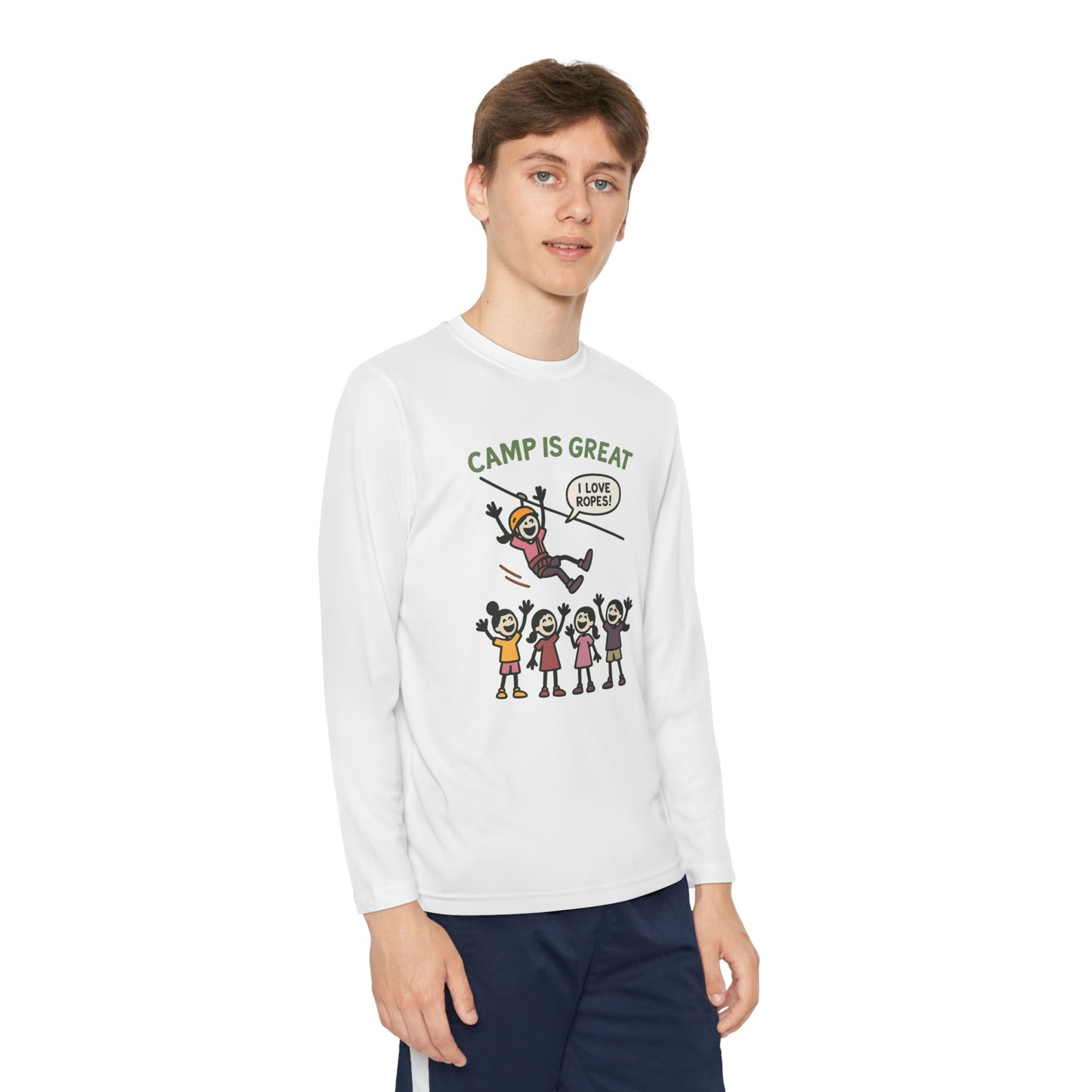 Youth Long Sleeve Competitor Tee Ropes