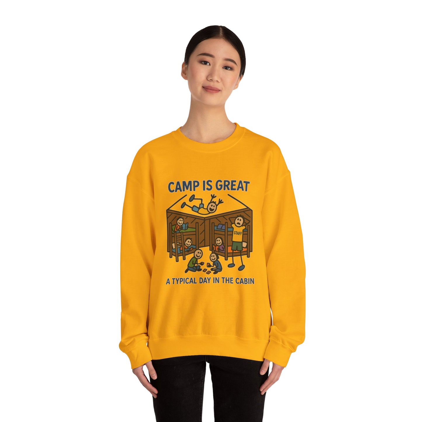 Unisex Heavy Blend™ Crewneck Sweatshirt Typical Day in the Cabin