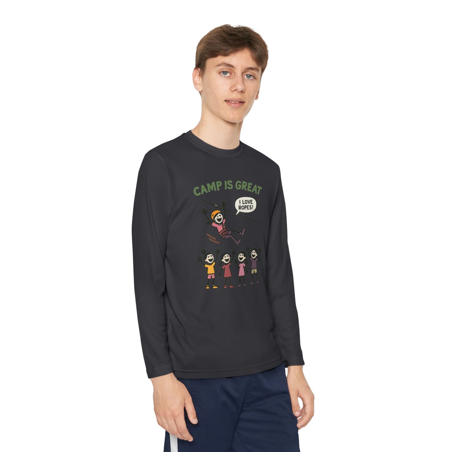 Youth Long Sleeve Competitor Tee Ropes
