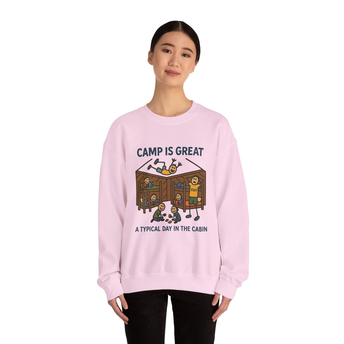 Unisex Heavy Blend™ Crewneck Sweatshirt Typical Day in the Cabin